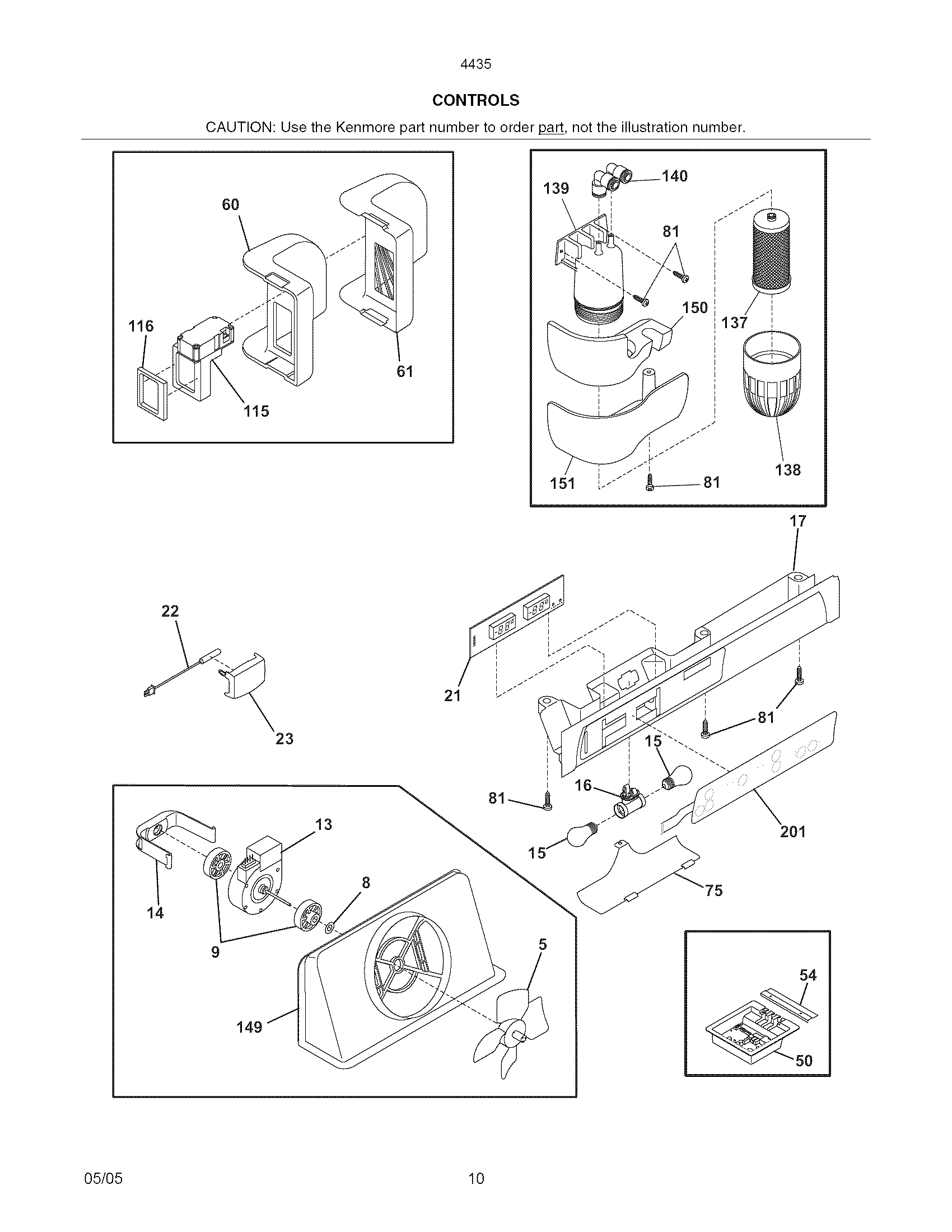 Kenmore 25344359407 controls diagram