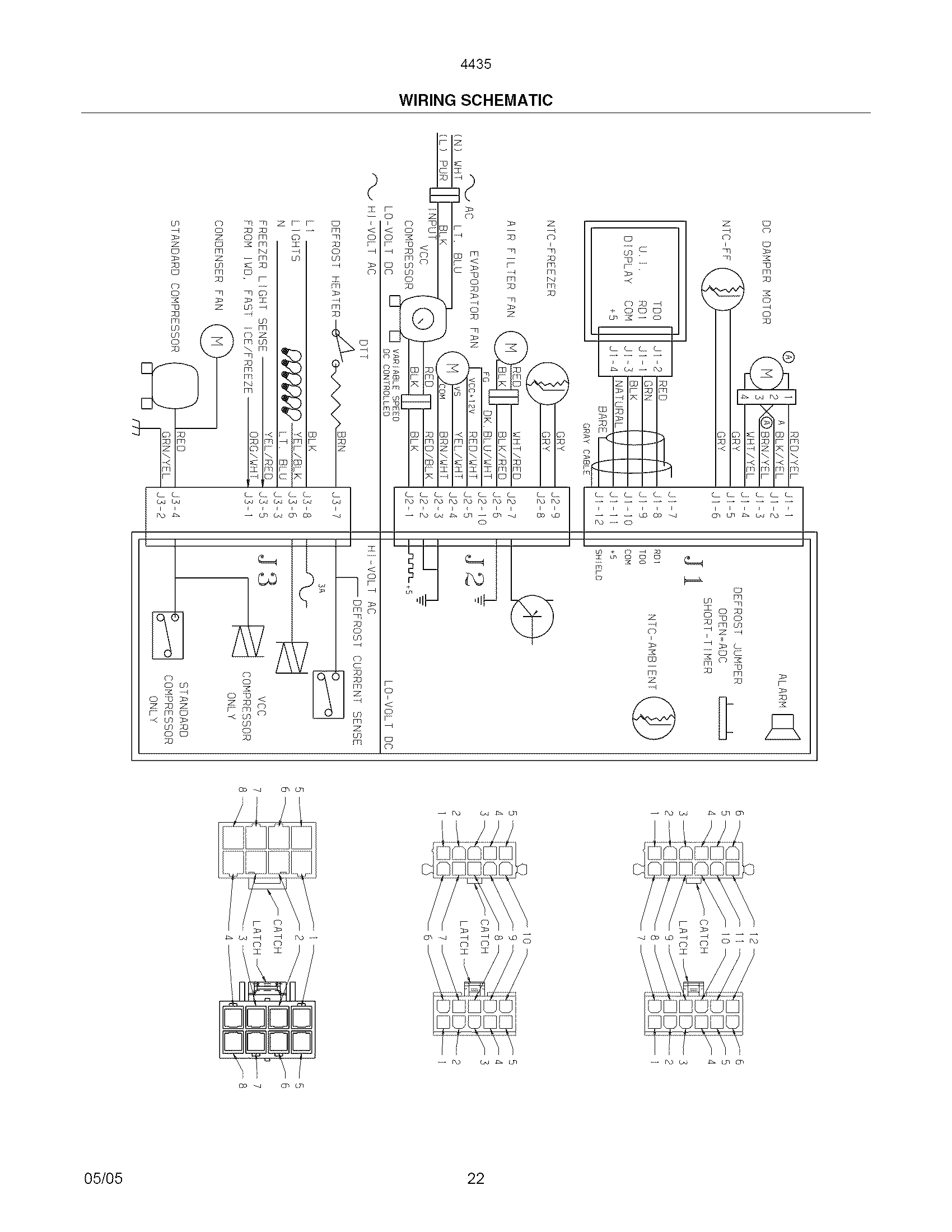 Kenmore 25344359407 wiring schematic diagram