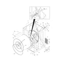 Frigidaire FGR211MAS0 cabinet/drum diagram