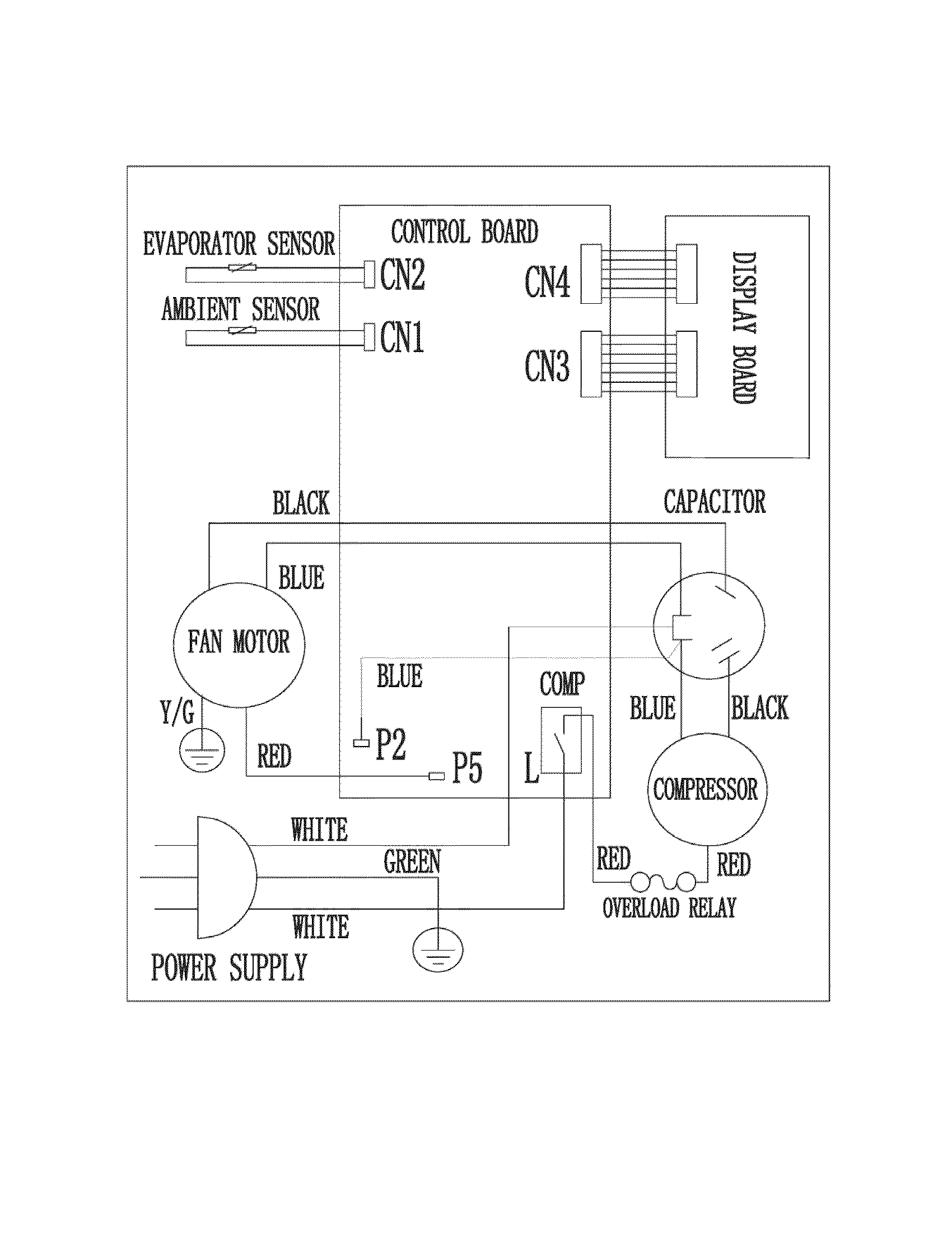 Frigidaire FAC104P1A2 wiring diagram diagram