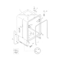 Frigidaire GLD2450RDB1 tub diagram