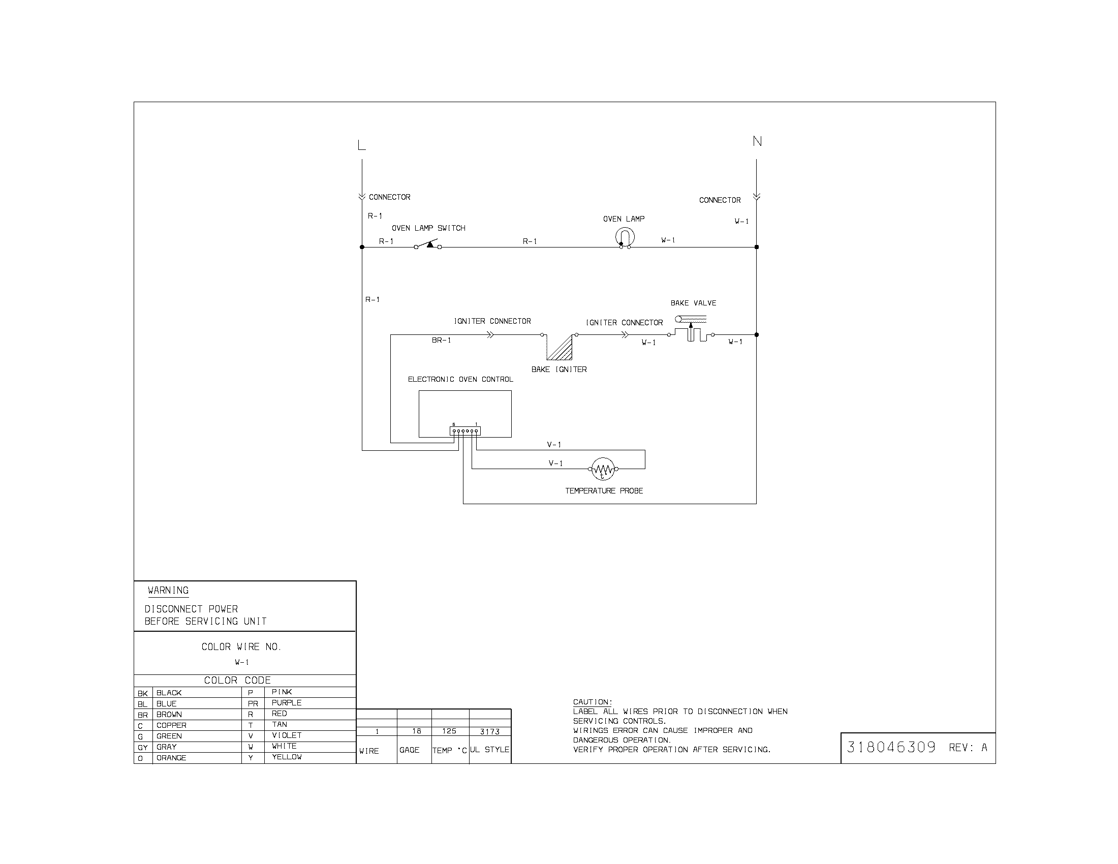 Frigidaire FGB24L2ECA wiring diagram diagram