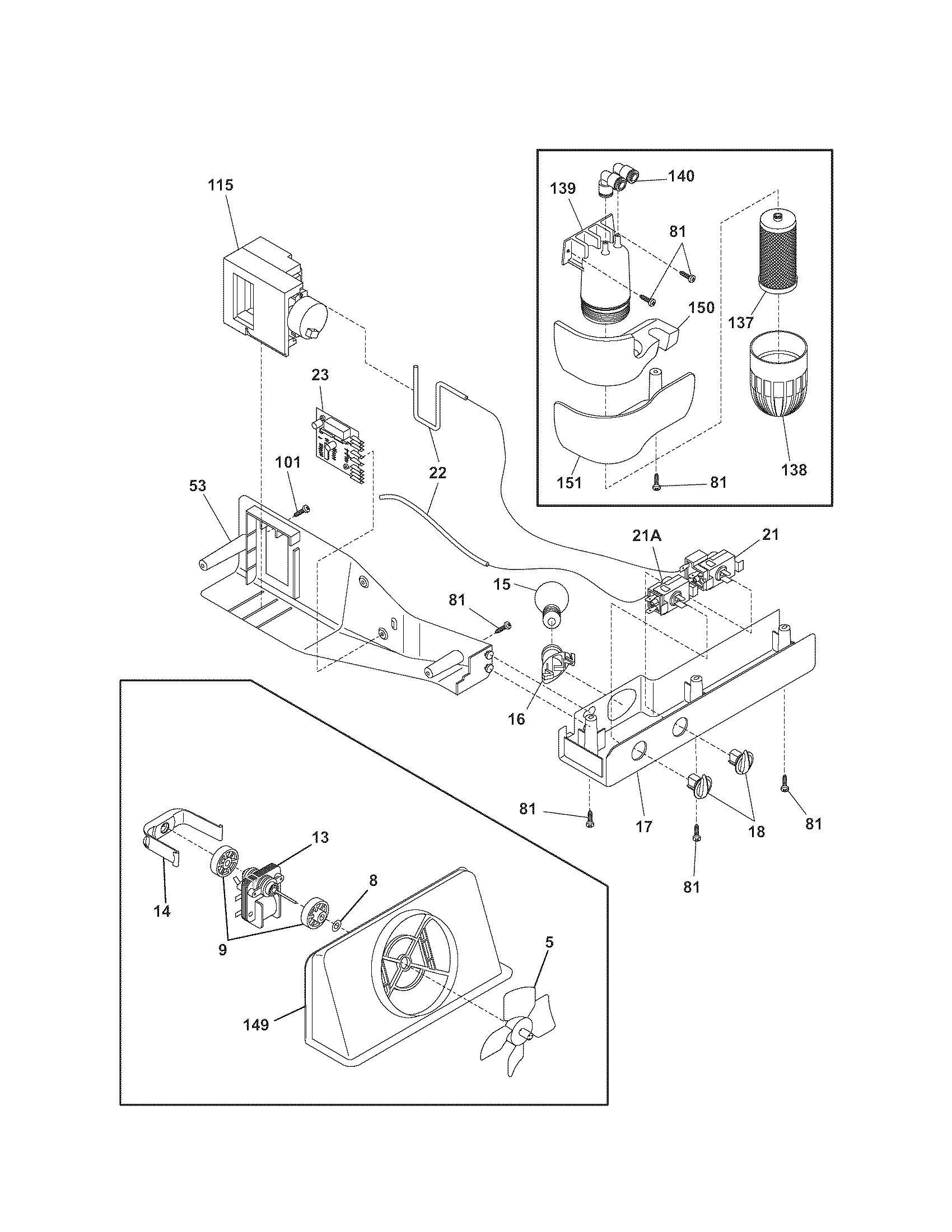 Kenmore 25354628501 controls diagram