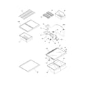 Frigidaire FRT21HS6DB7 shelves diagram