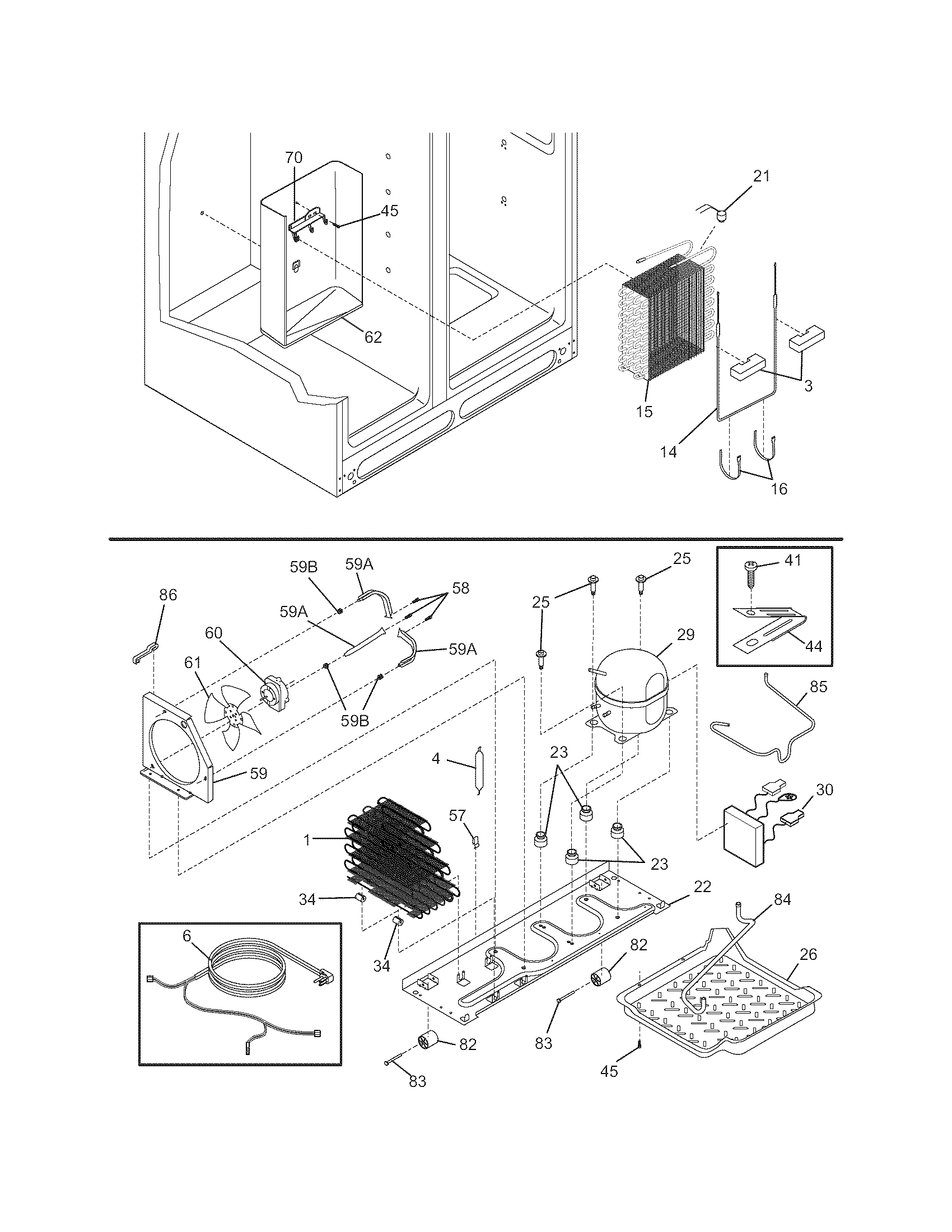 Frigidaire FLSC238DS9 system diagram
