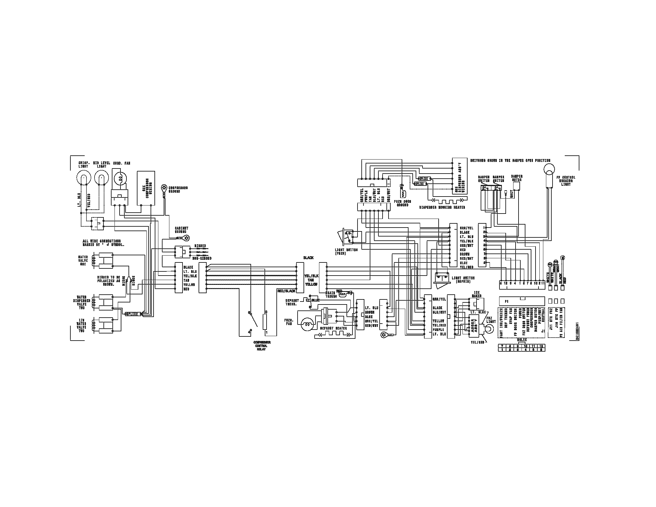 Frigidaire FRS6B5EEW3 wiring diagram diagram