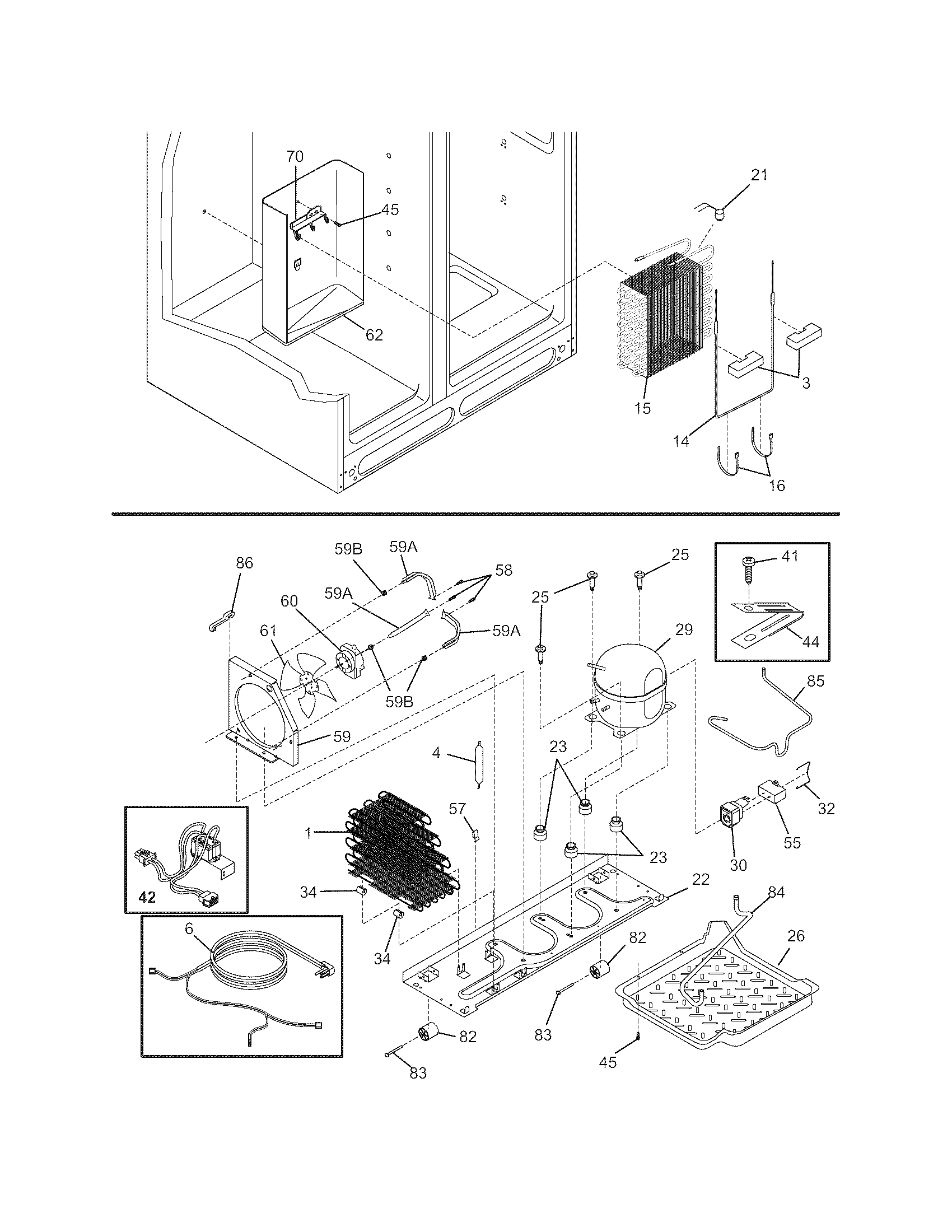 Frigidaire GLHS66EEB1 system diagram