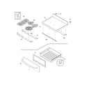 Frigidaire FEF387XECA top/drawer diagram
