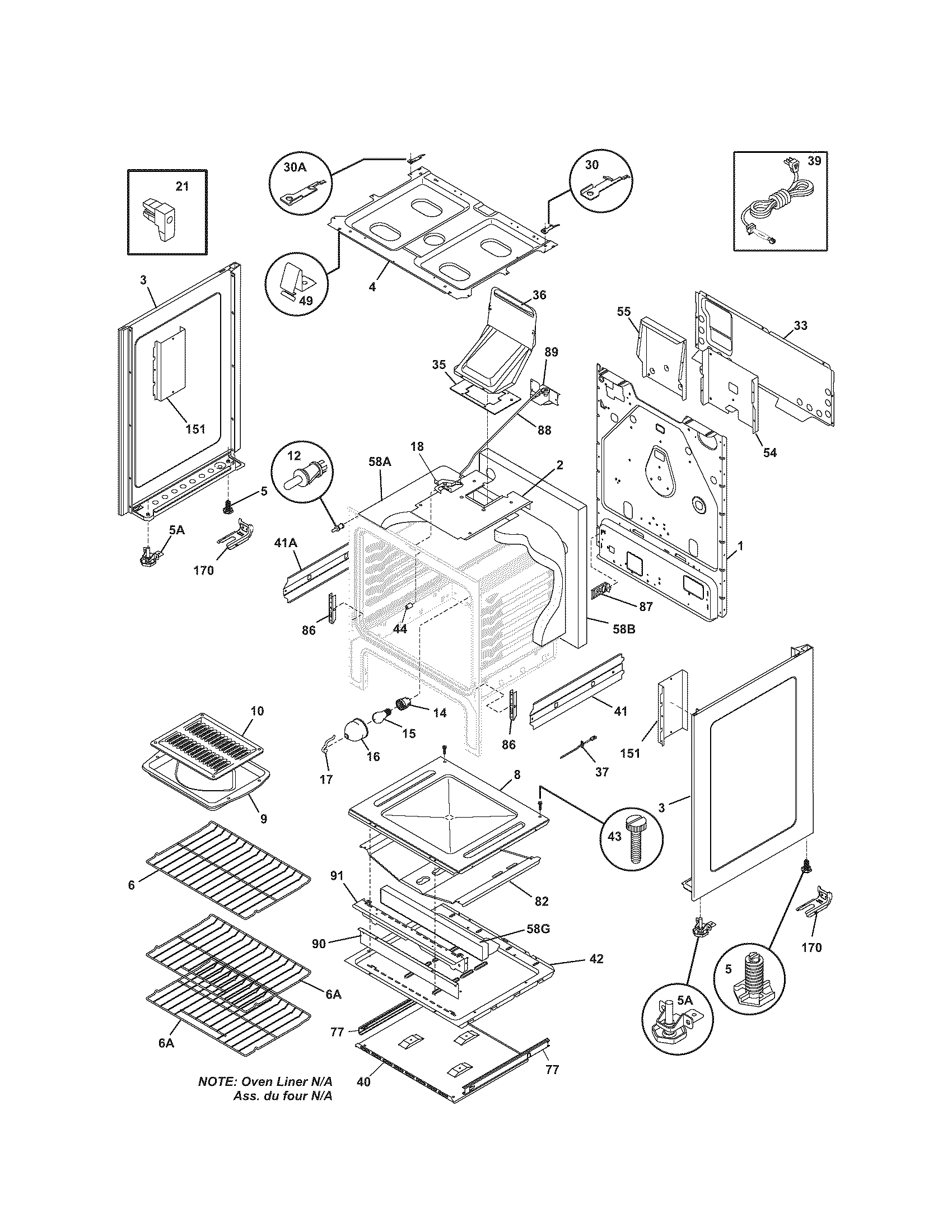 Kenmore 79078734404 body diagram