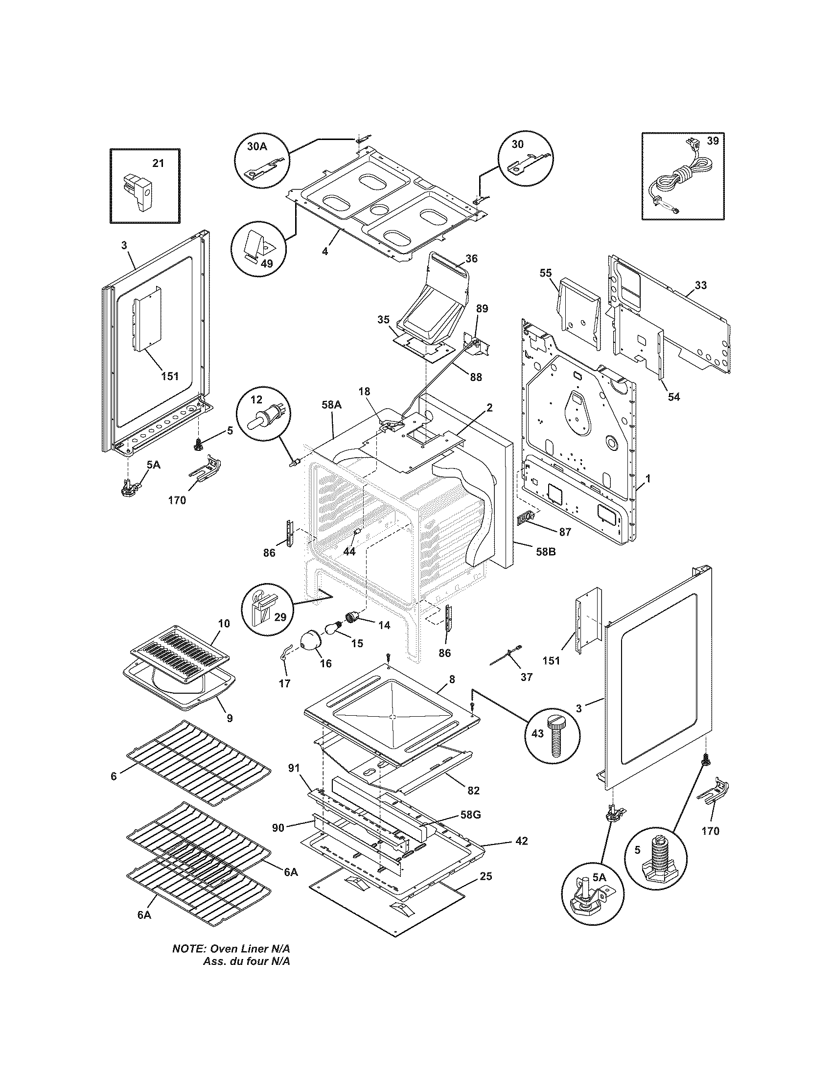 Kenmore 79078784404 body diagram