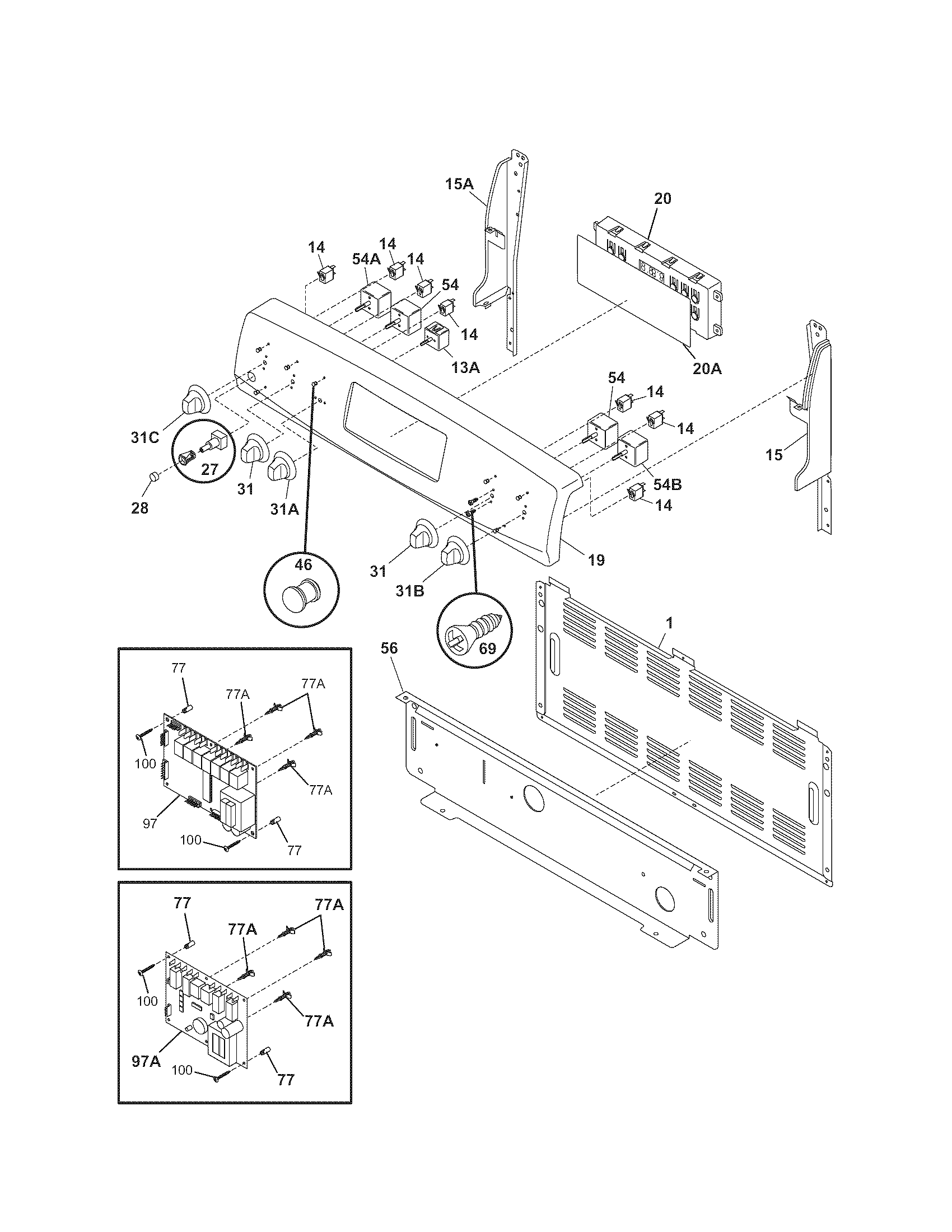 Kenmore 79096514406 backguard diagram