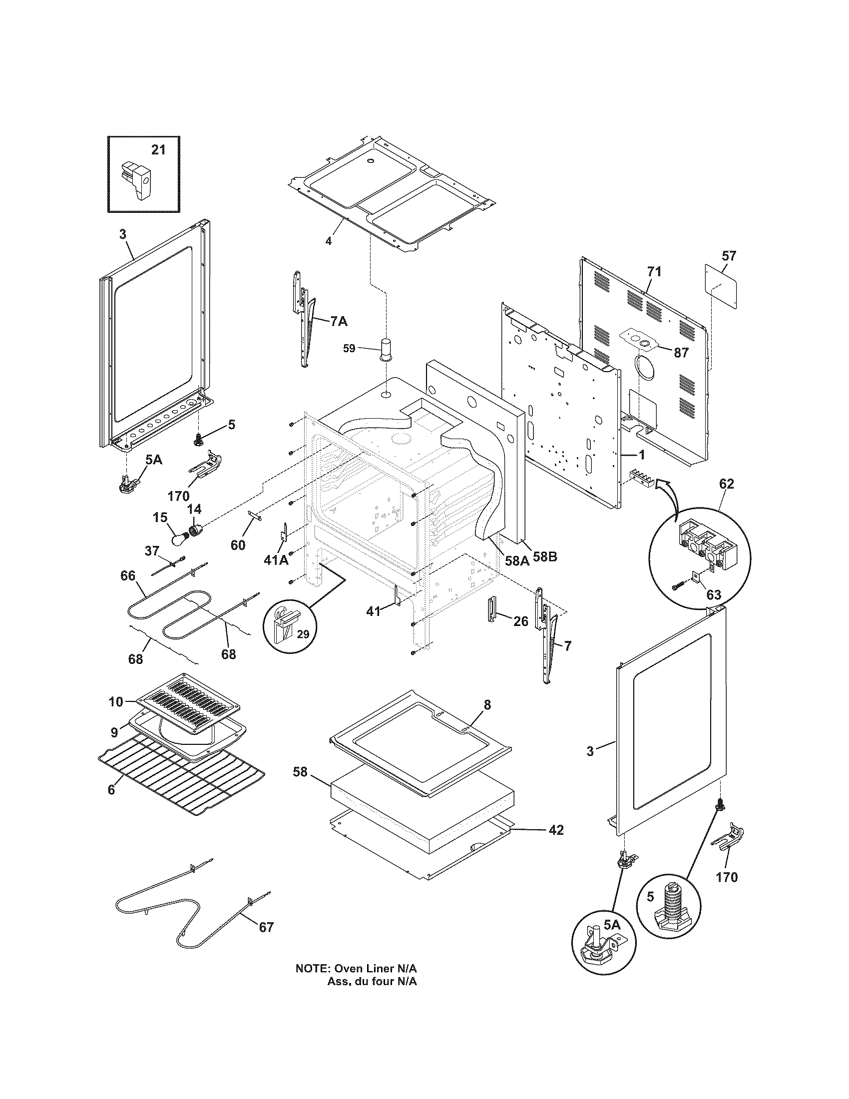 Kenmore 79090812403 body diagram