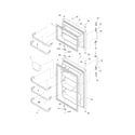 Frigidaire FRT8B5EZ4 door diagram