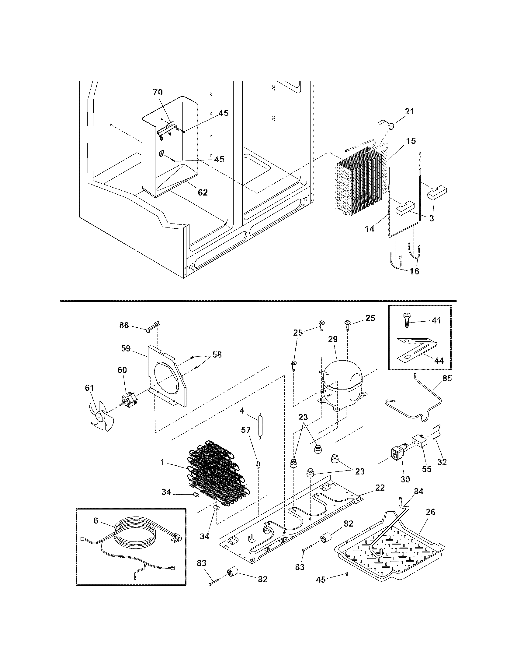 Kenmore 25354623409 system diagram