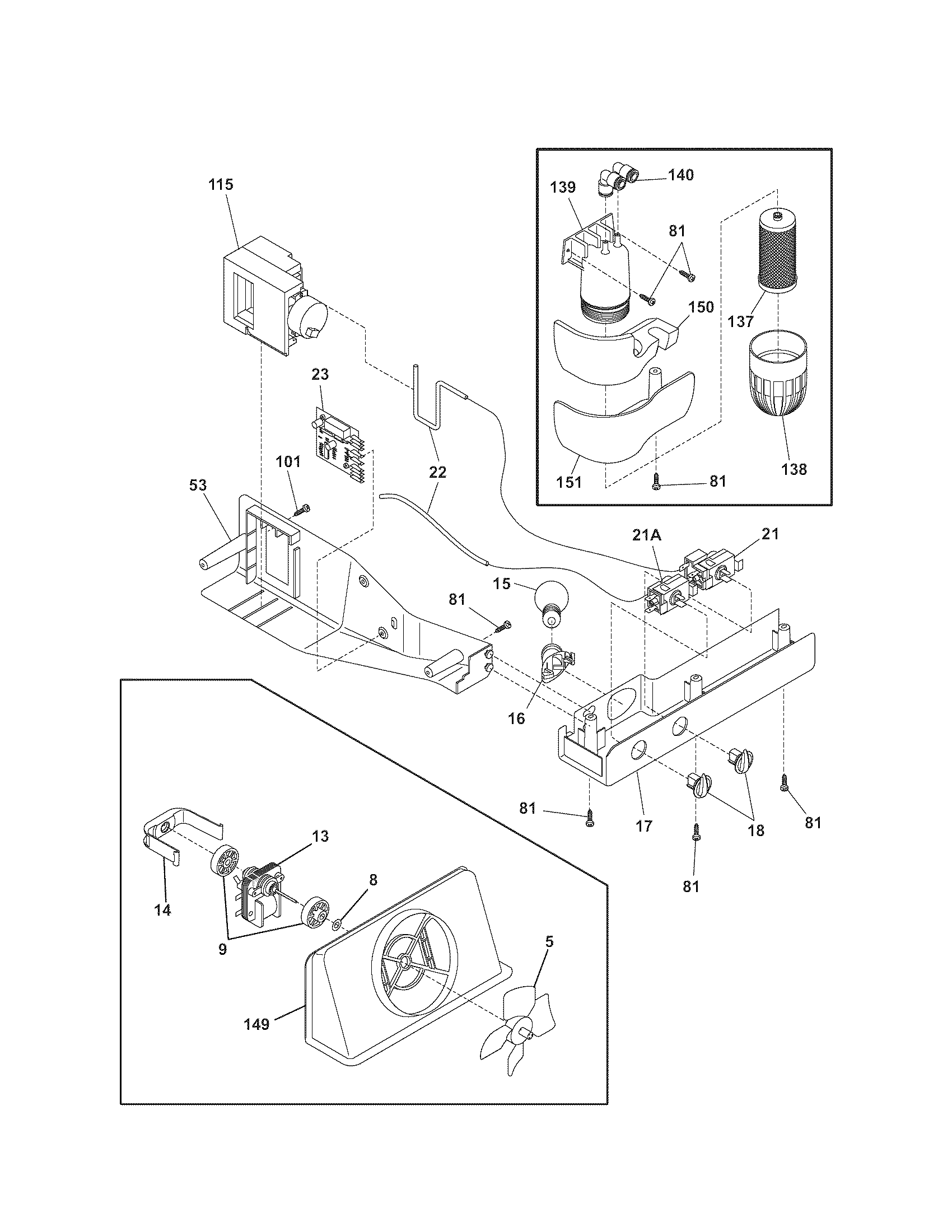 Kenmore 25354703407 controls diagram
