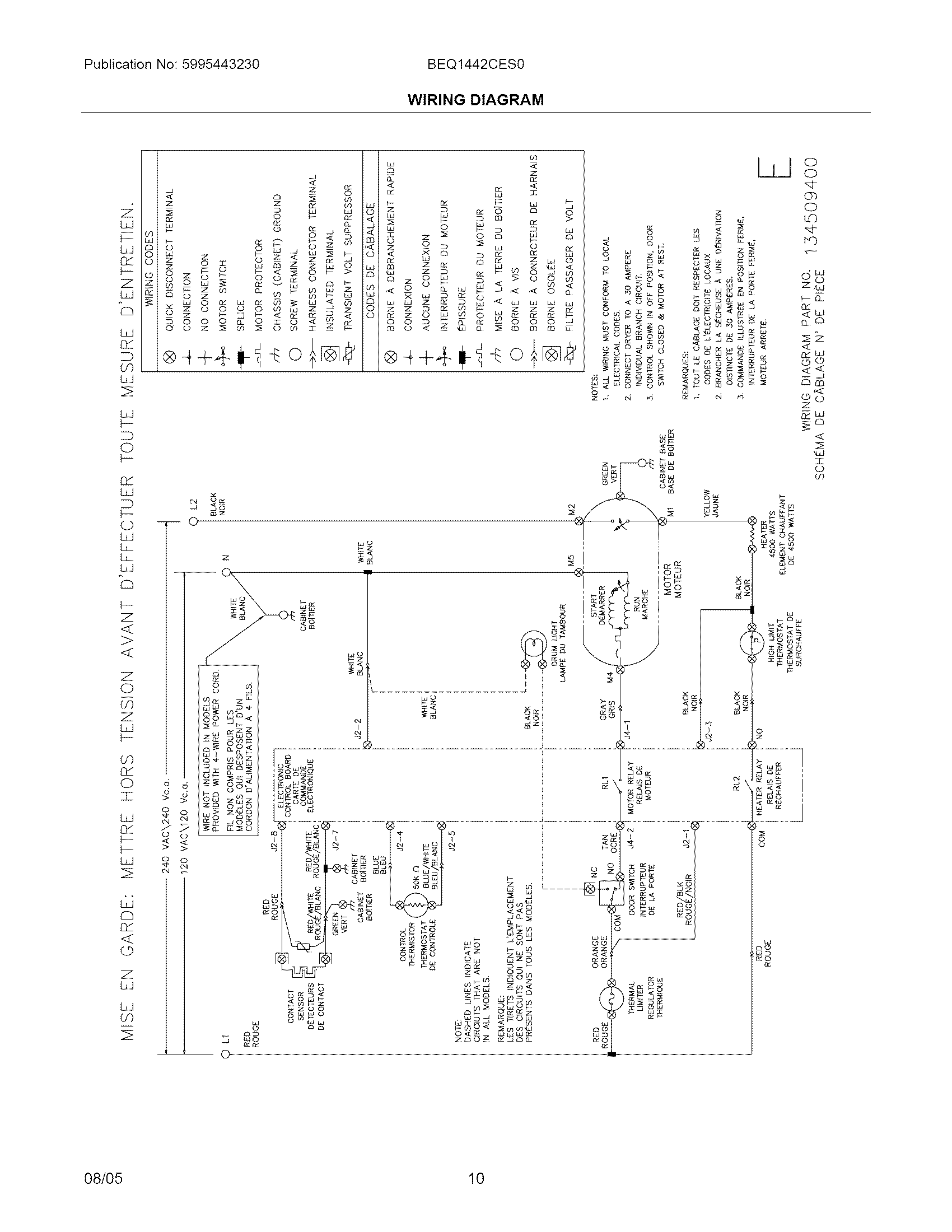Crosley BEQ1442CES0 wiring diagram diagram