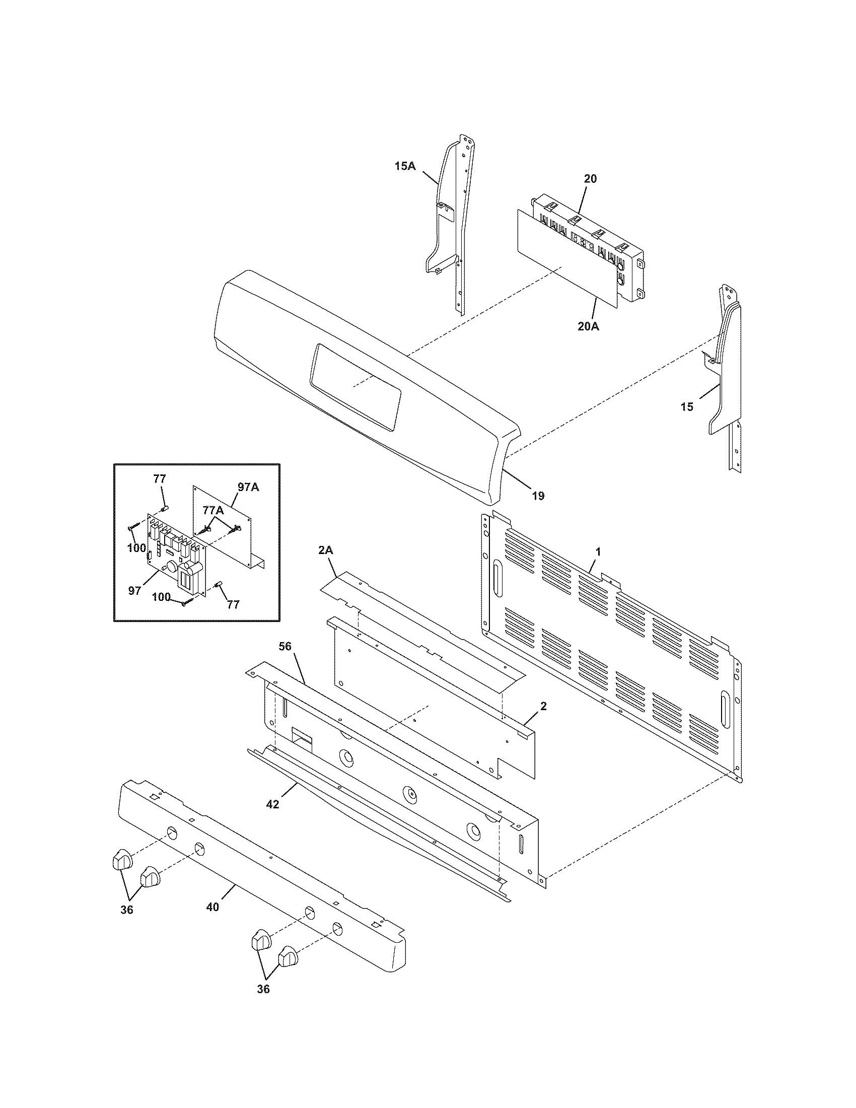 Kenmore Elite 79078914500 backguard diagram