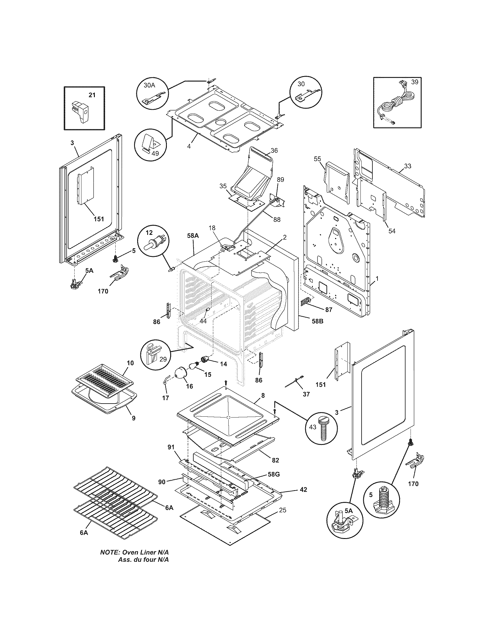 Kenmore Elite 79078914500 body diagram