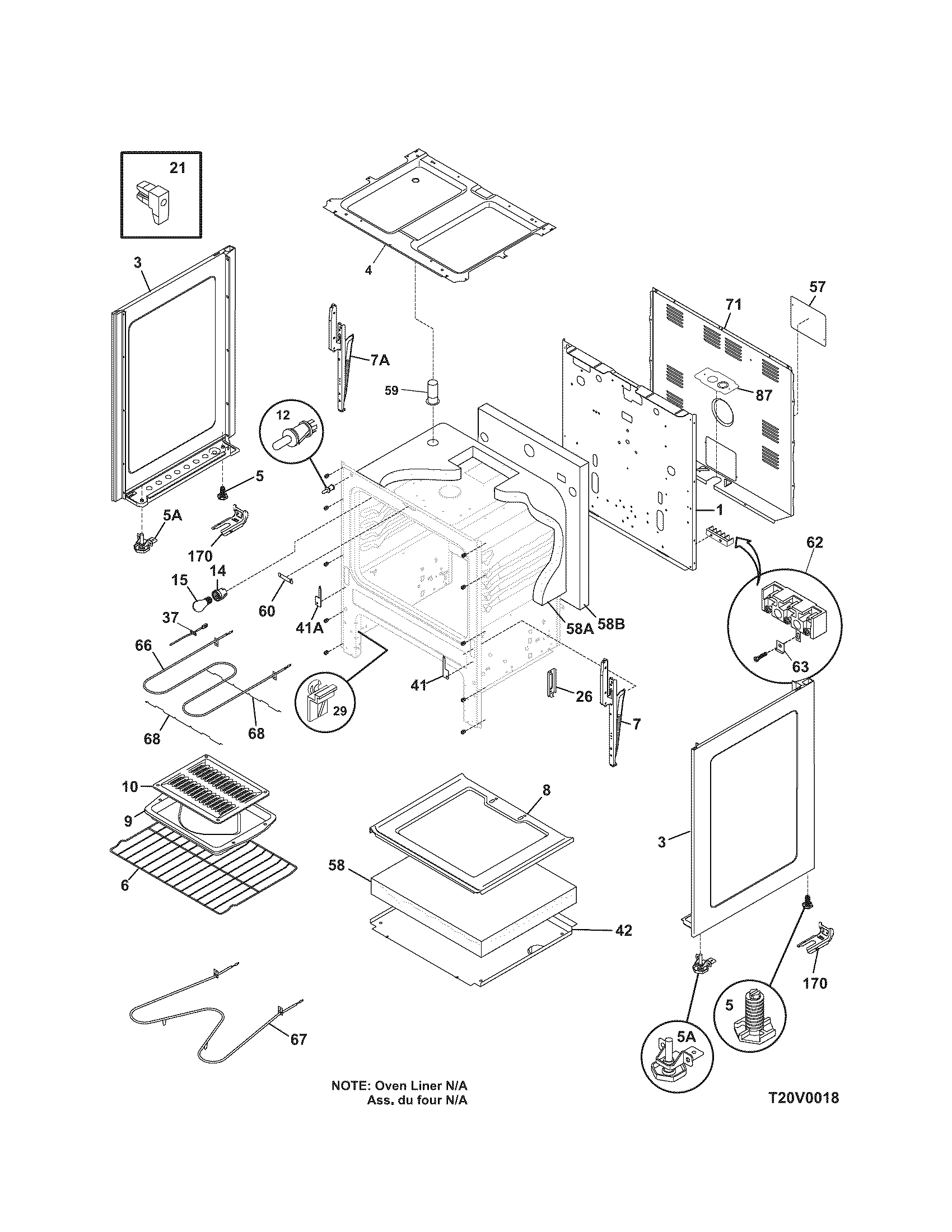 Kenmore 79090033500 body diagram
