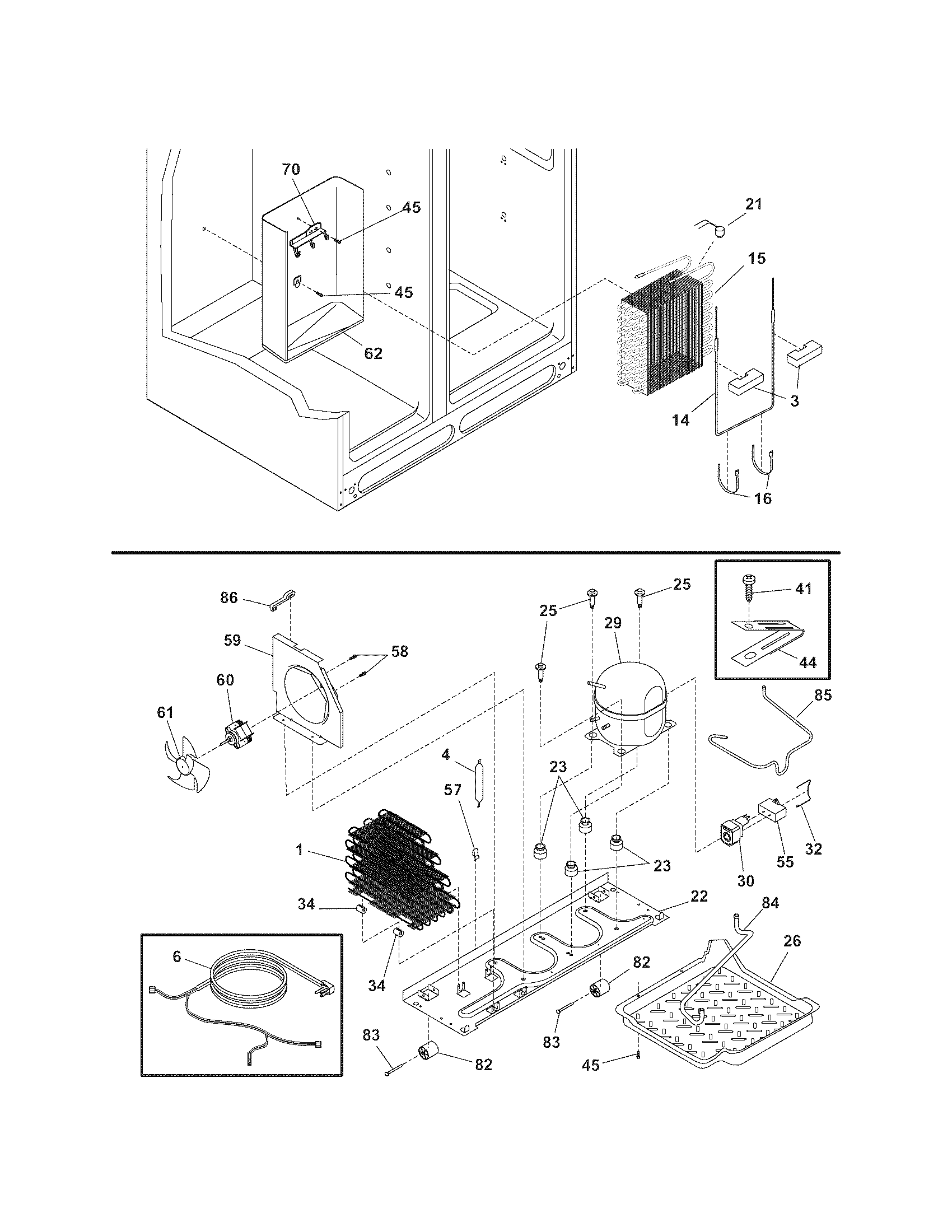 Kenmore 2535436340P system diagram