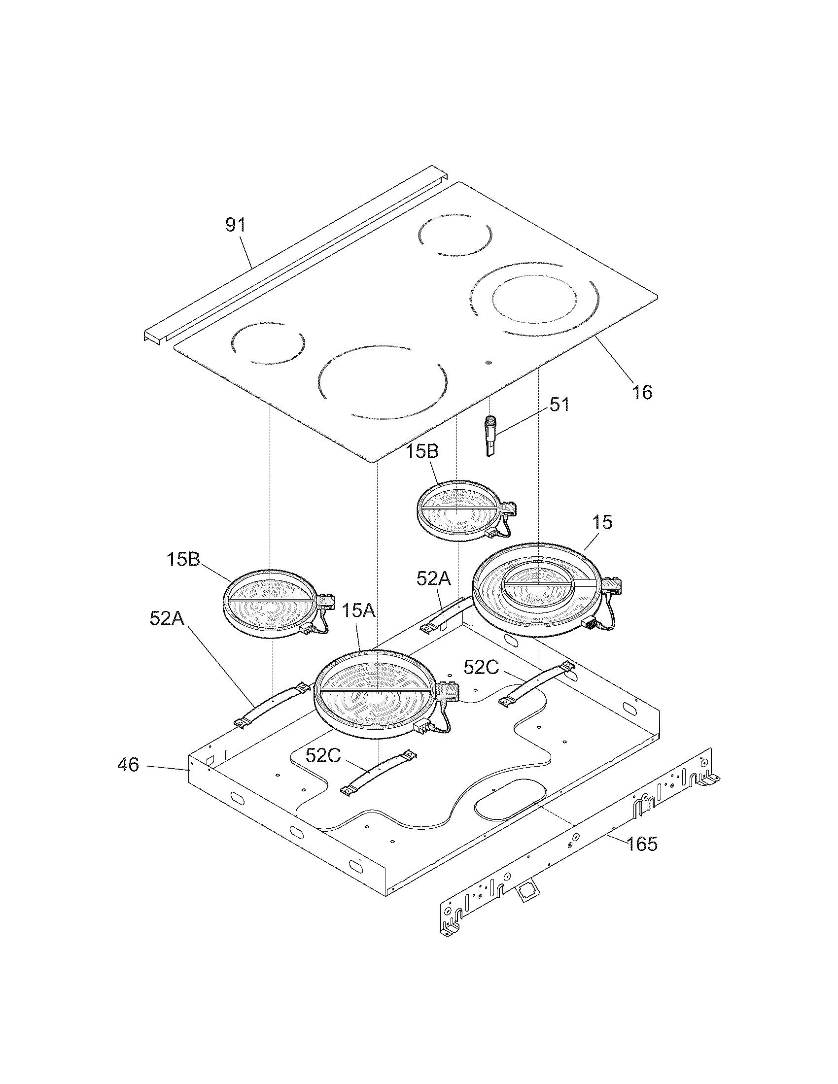 Kenmore 79045494500 top/drawer diagram