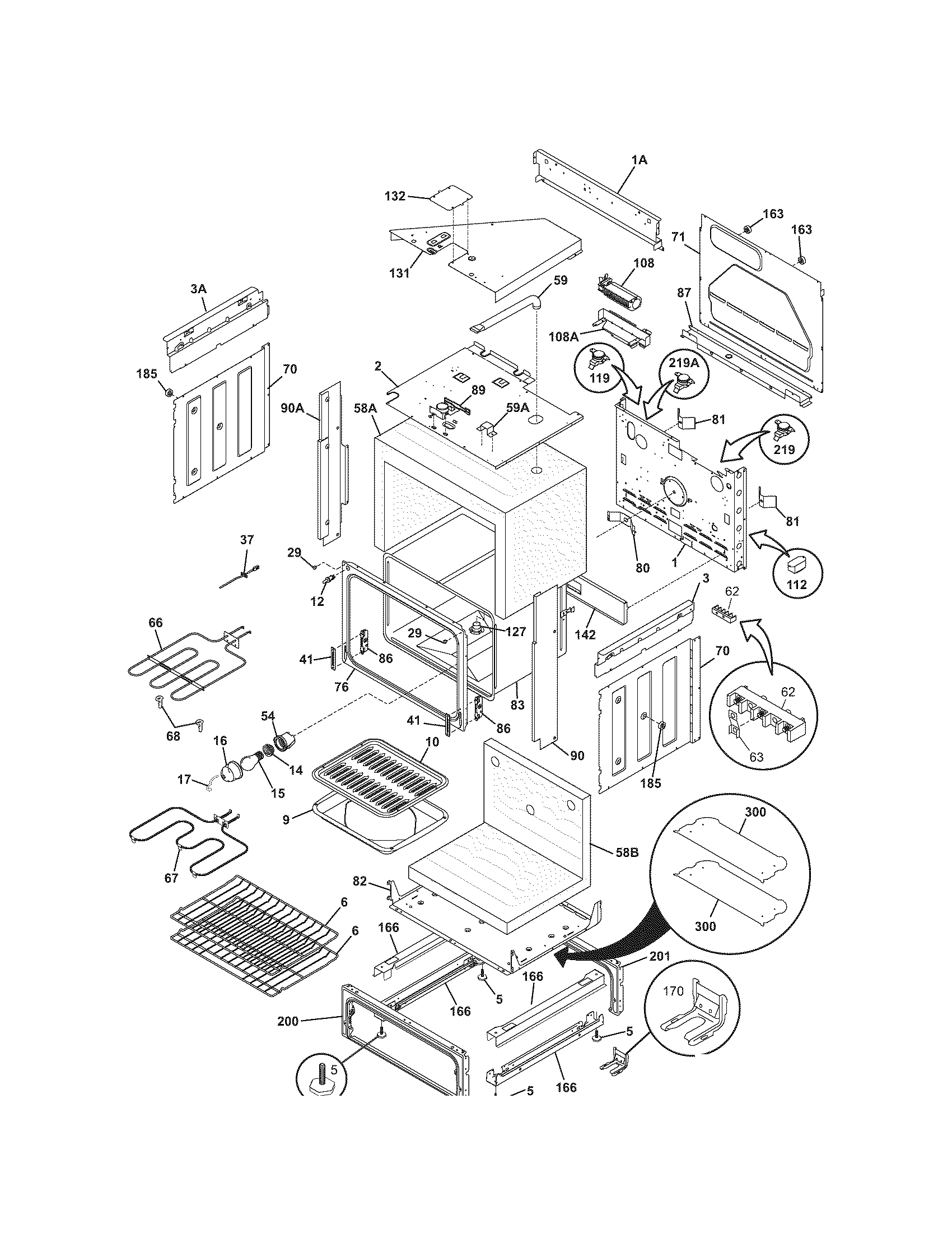 Kenmore 79046599500 body diagram
