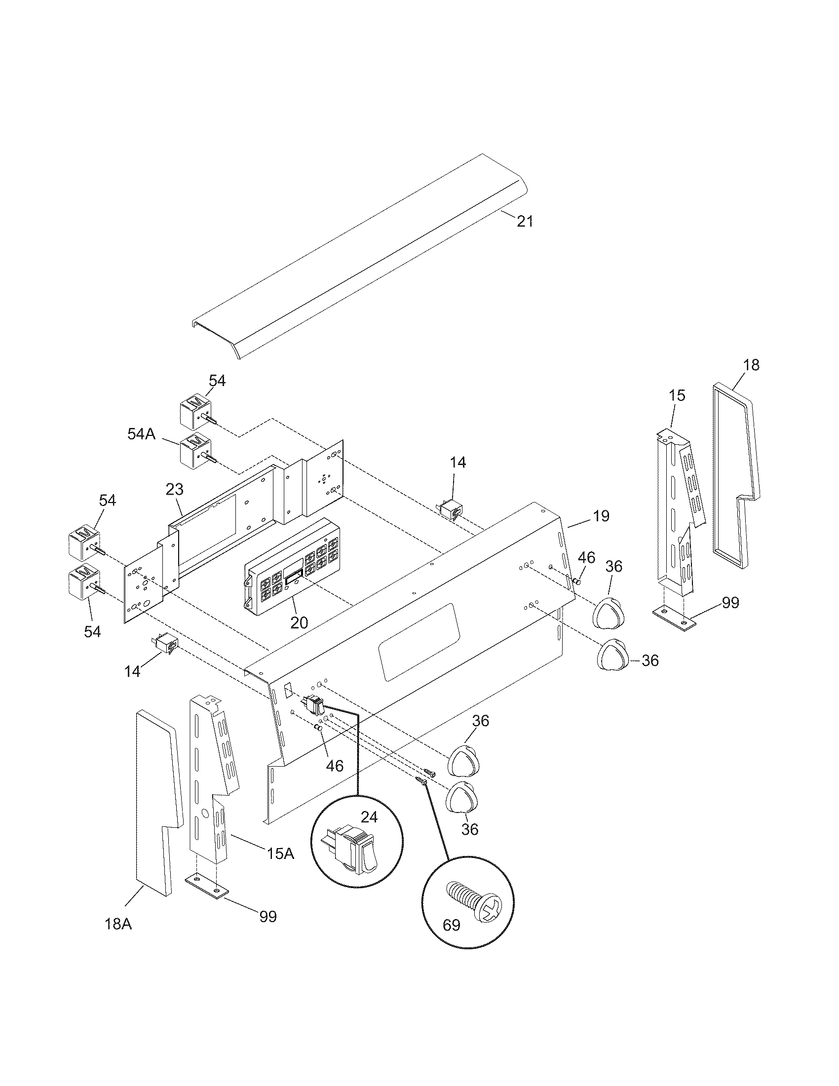 Kenmore 79090153401 backguard diagram