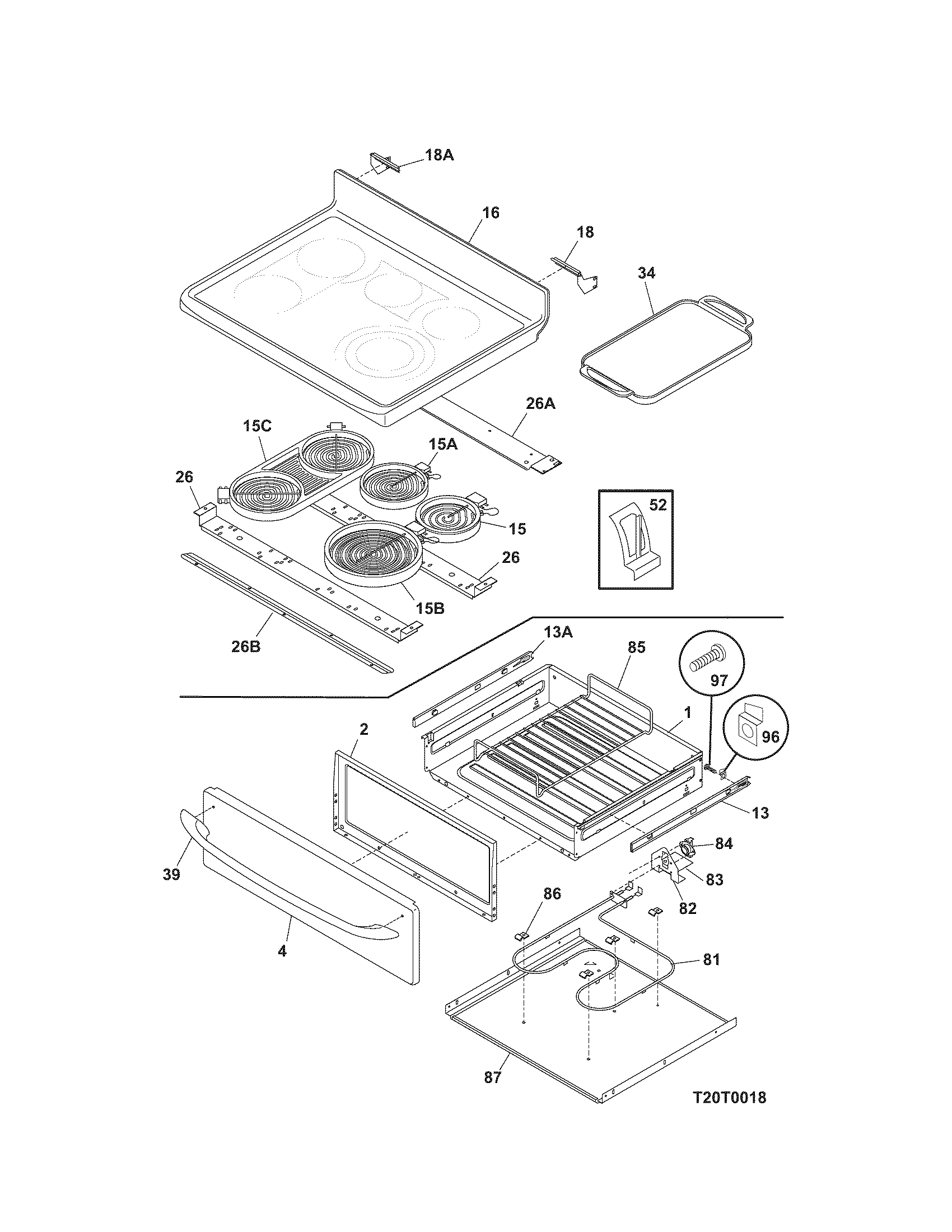 Kenmore Elite 79099123407 top/drawer diagram
