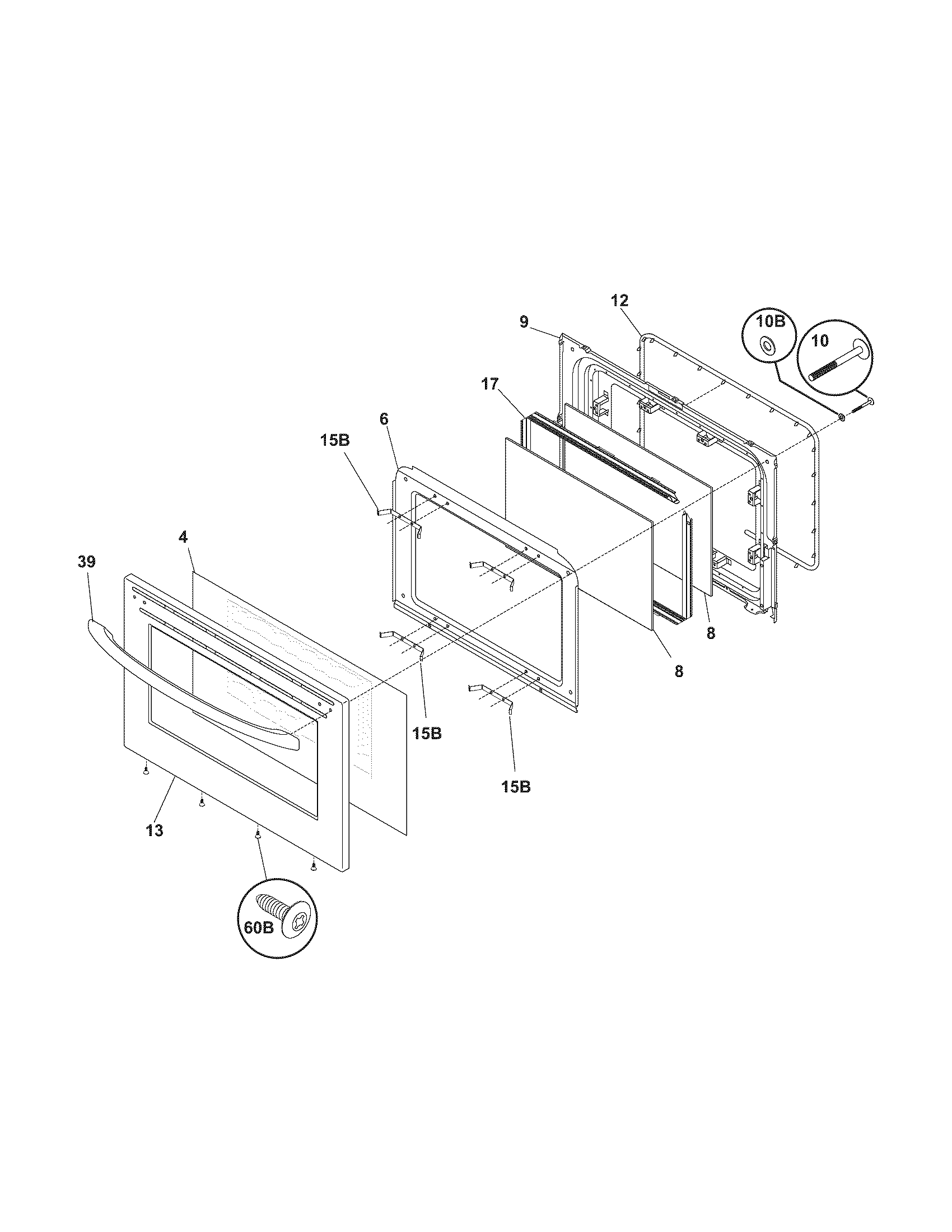Kenmore 79095313308 door diagram