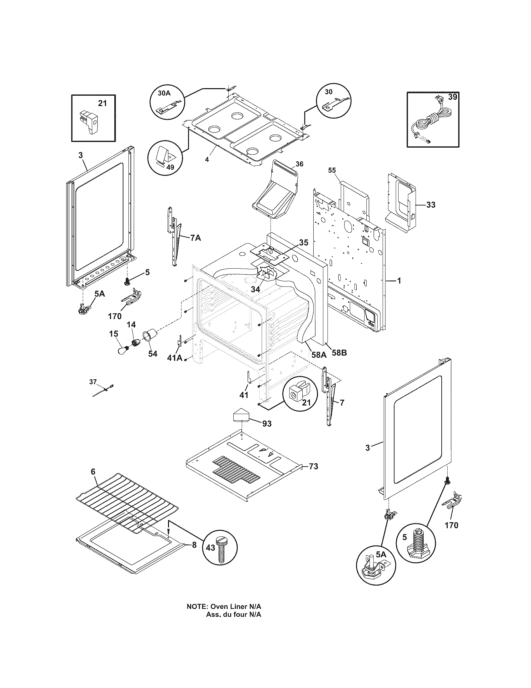 Kenmore 79071523403 body diagram
