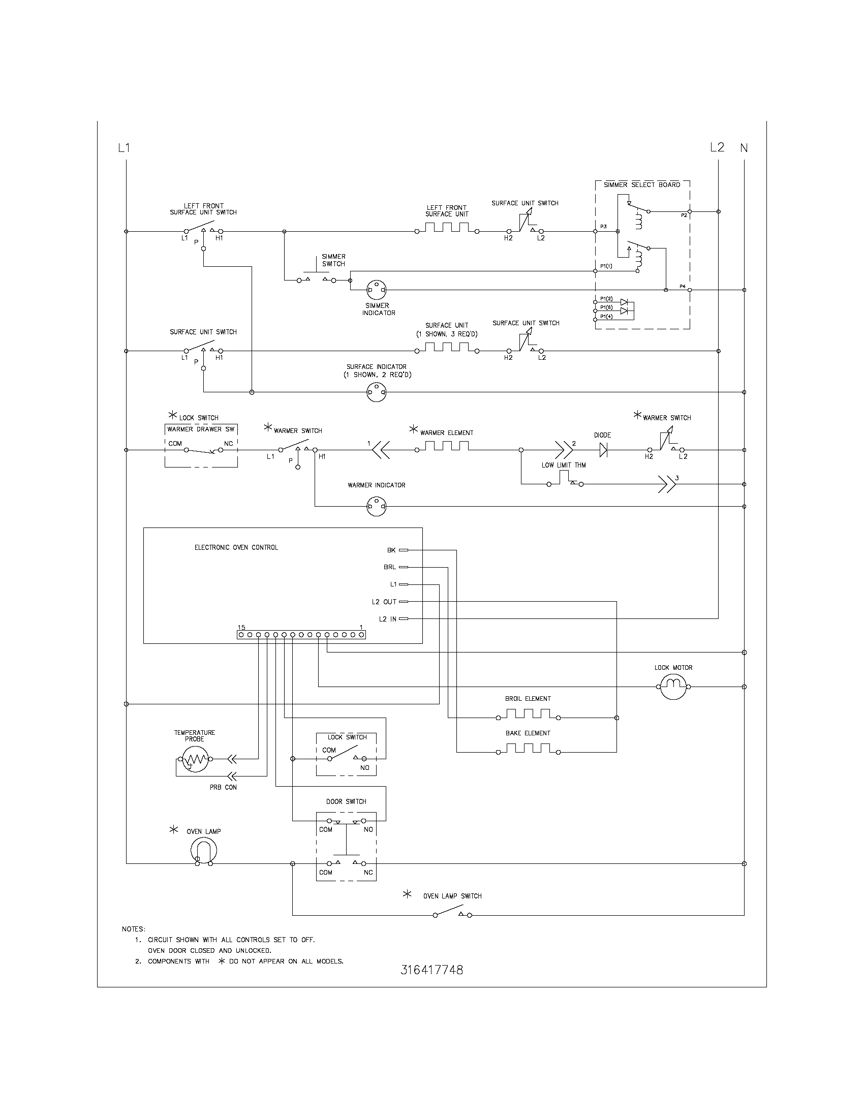 Kenmore 79094223409 wiring schematic diagram