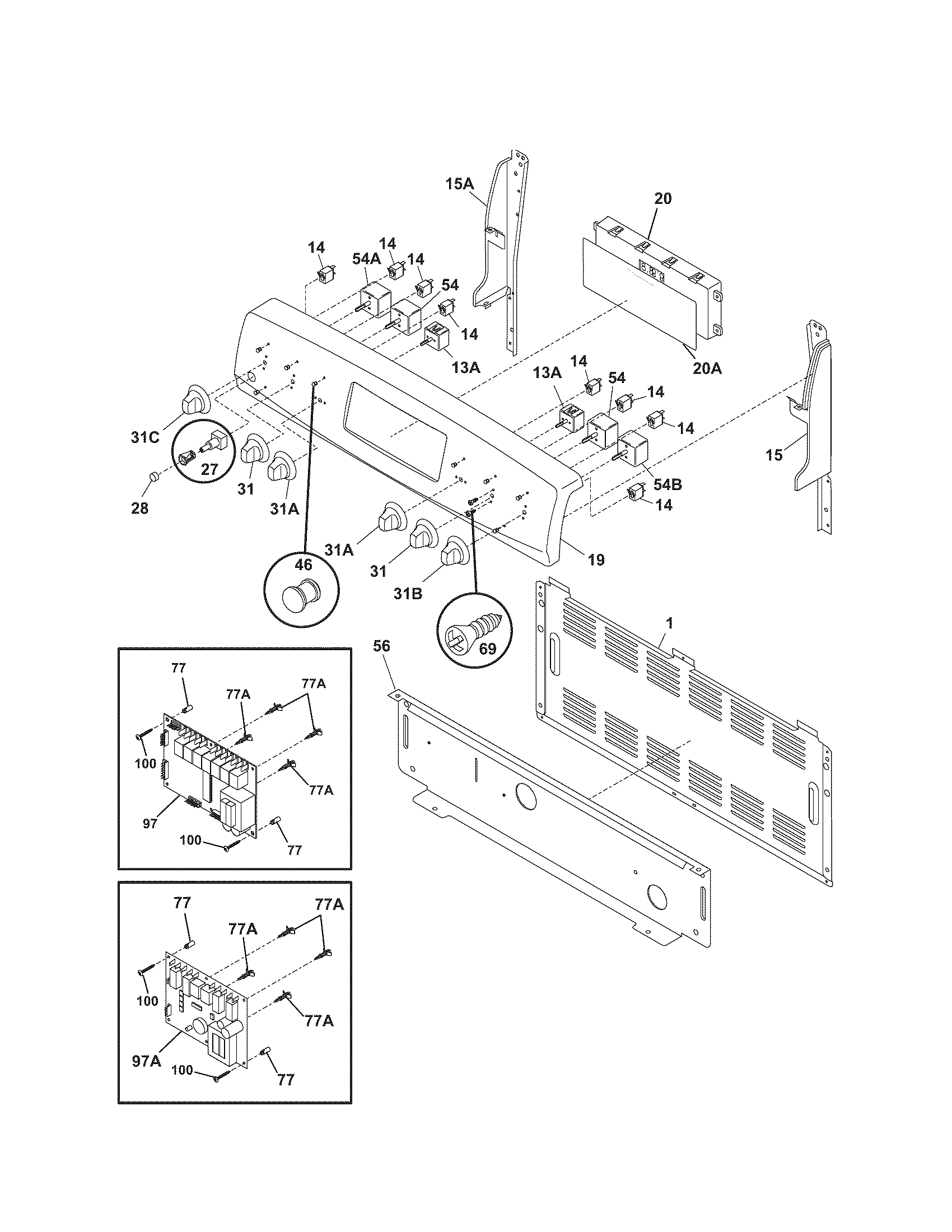 Kenmore 79096613408 backguard diagram