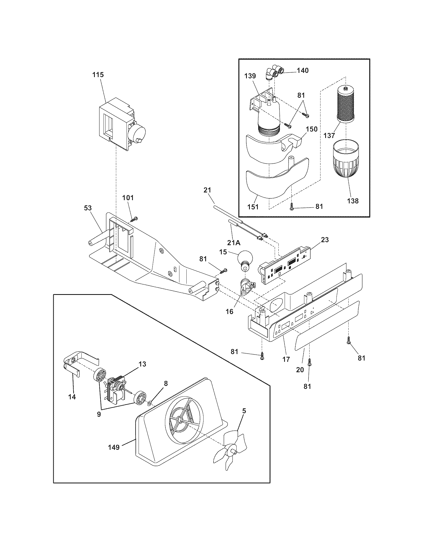 Frigidaire FRS6B5EEQ7 controls diagram