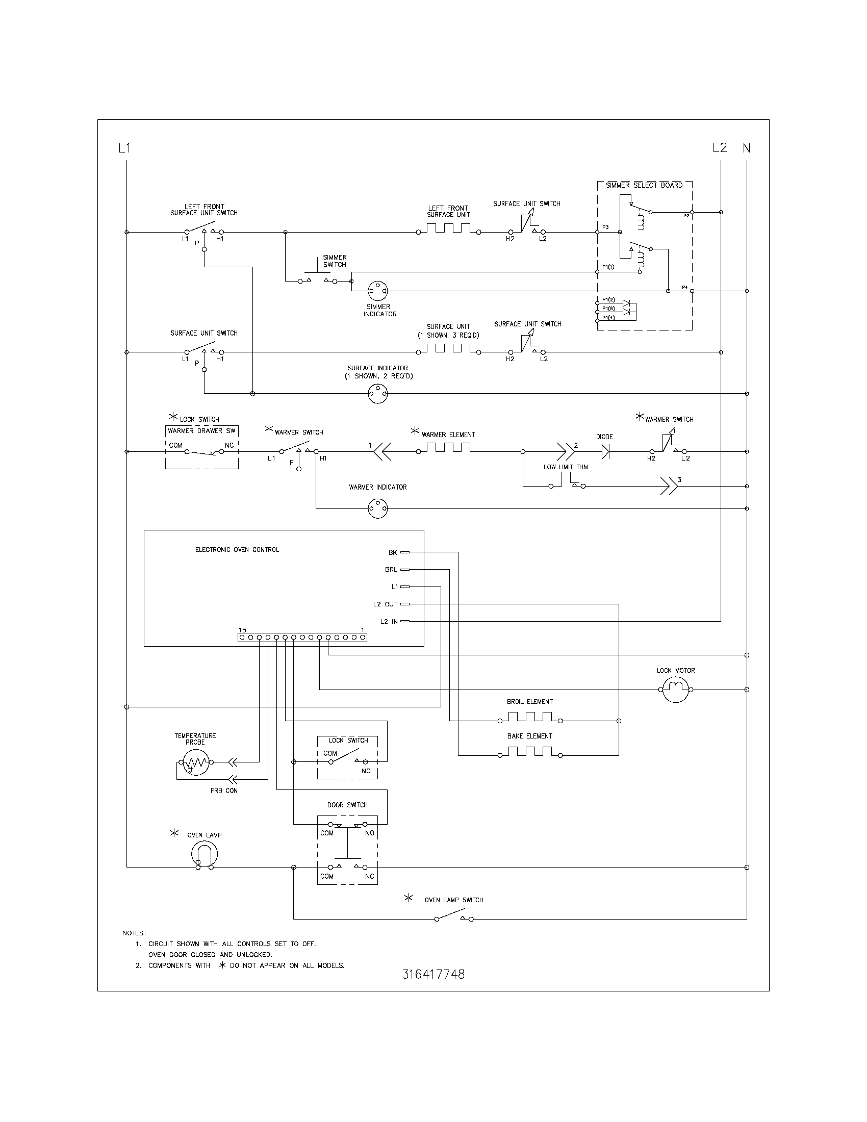 Kenmore 79094213408 wiring schematic diagram