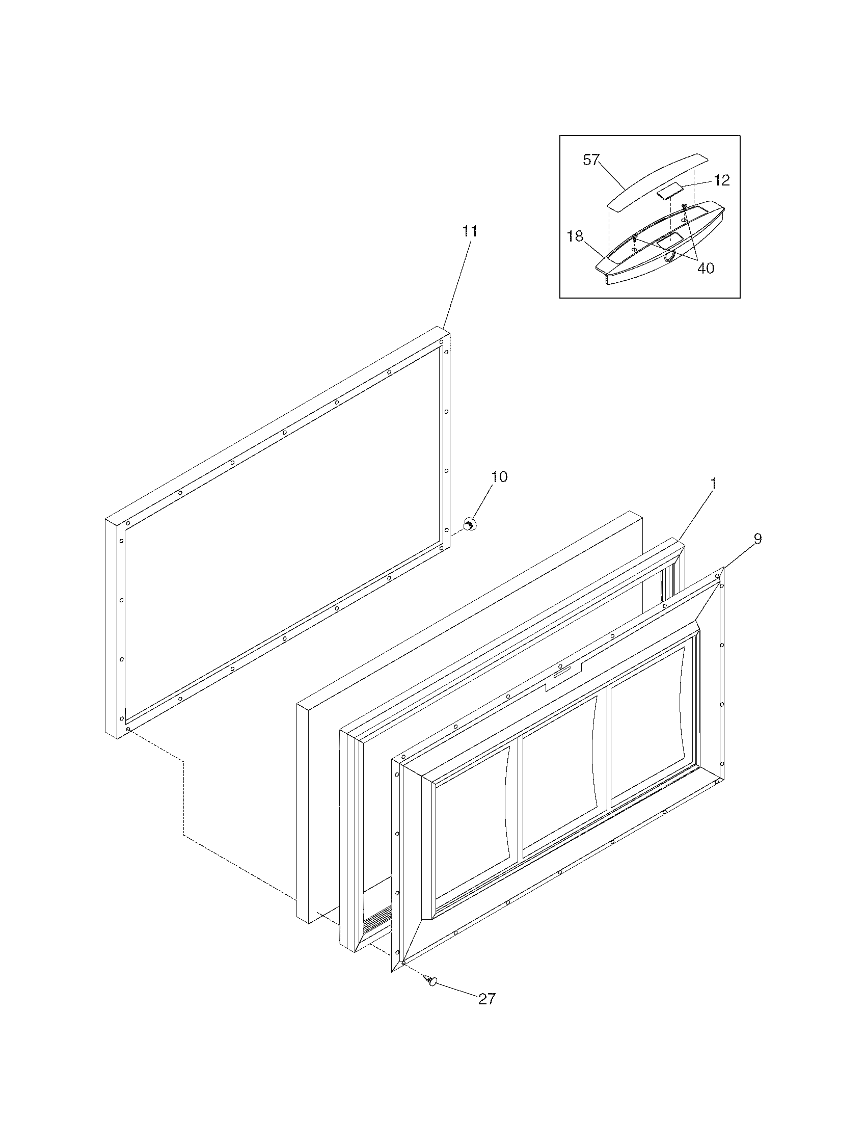 Kenmore 25314512103 door diagram