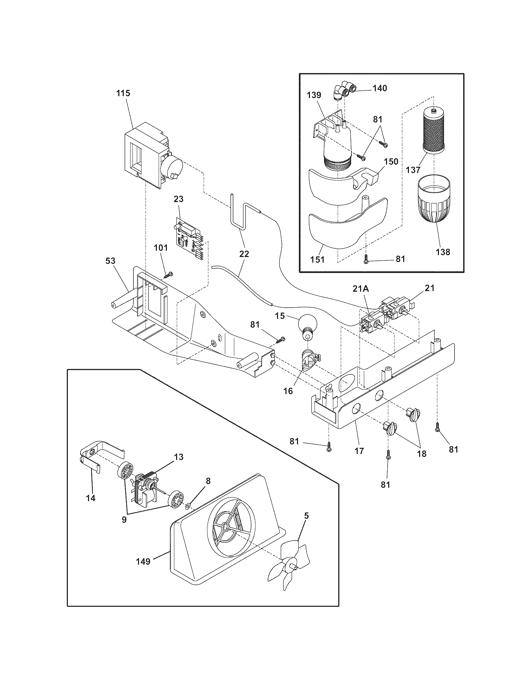 Frigidaire FRS6LR5EM5 controls diagram