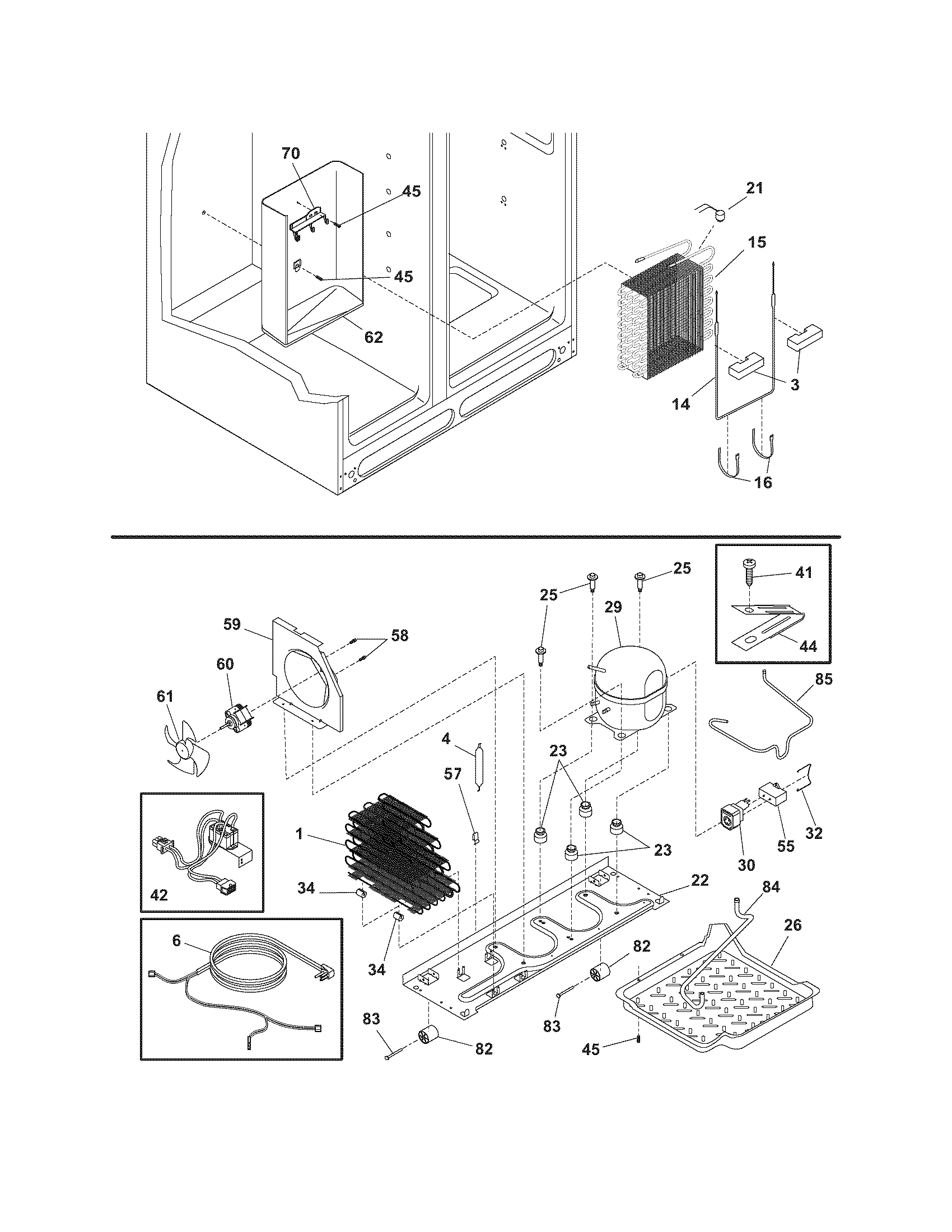 Frigidaire GLHS38EESB9 system diagram