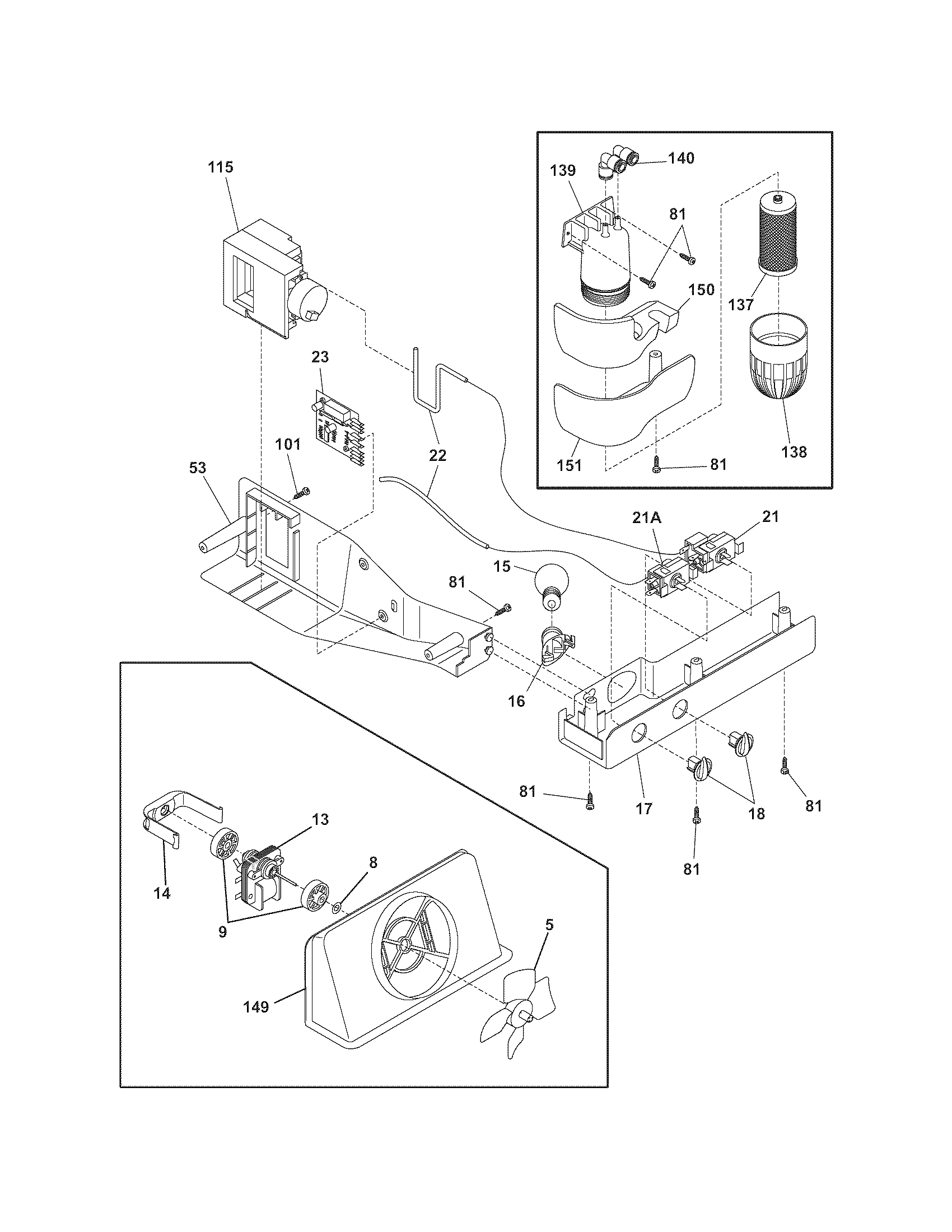 Frigidaire FRS6R4EW6 controls diagram
