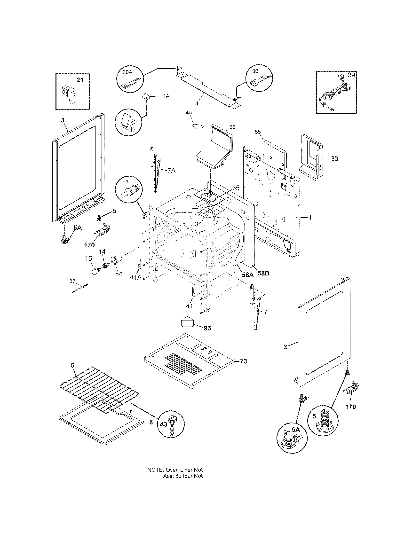 Kenmore 79071421403 body diagram