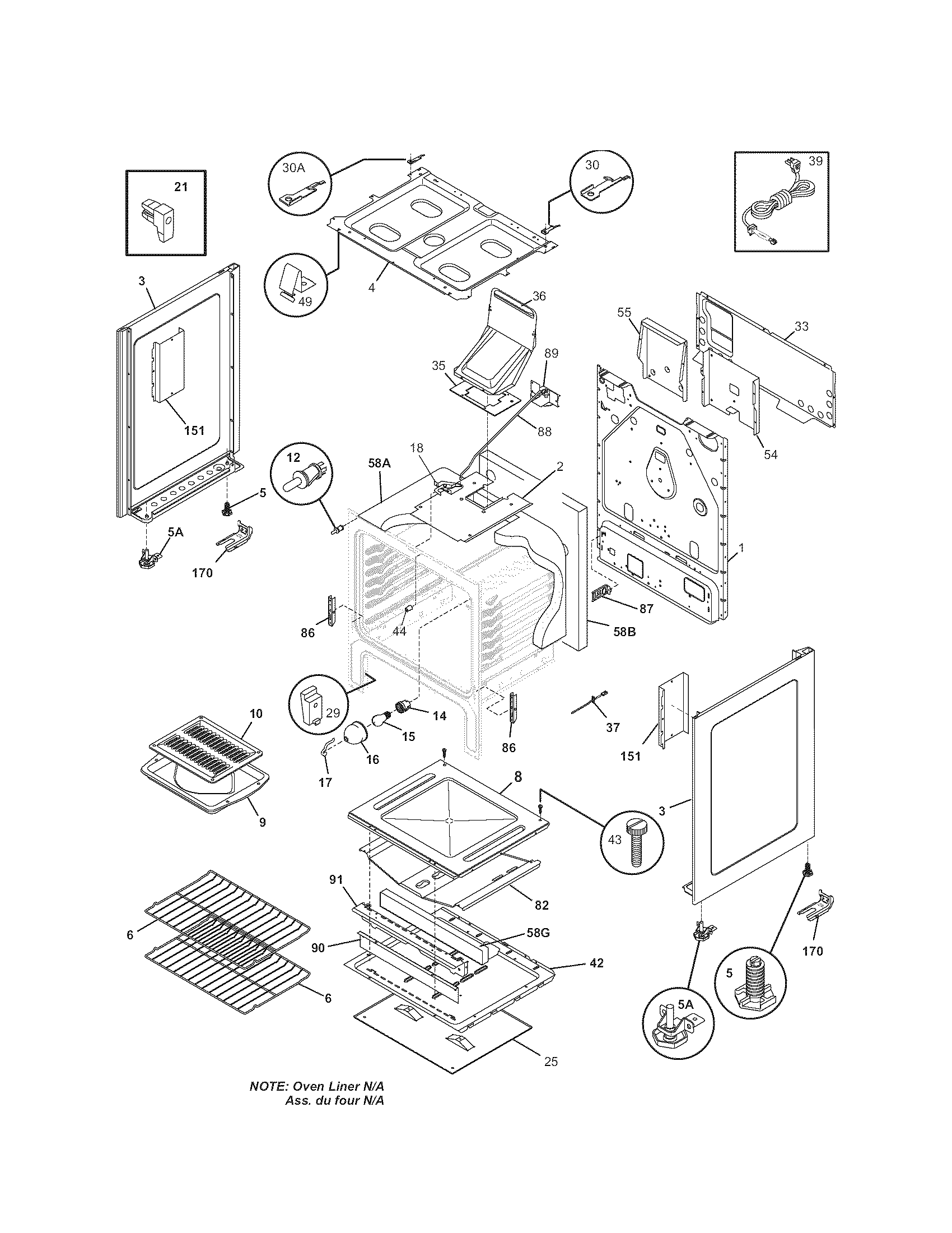 Kenmore 79078572405 body diagram
