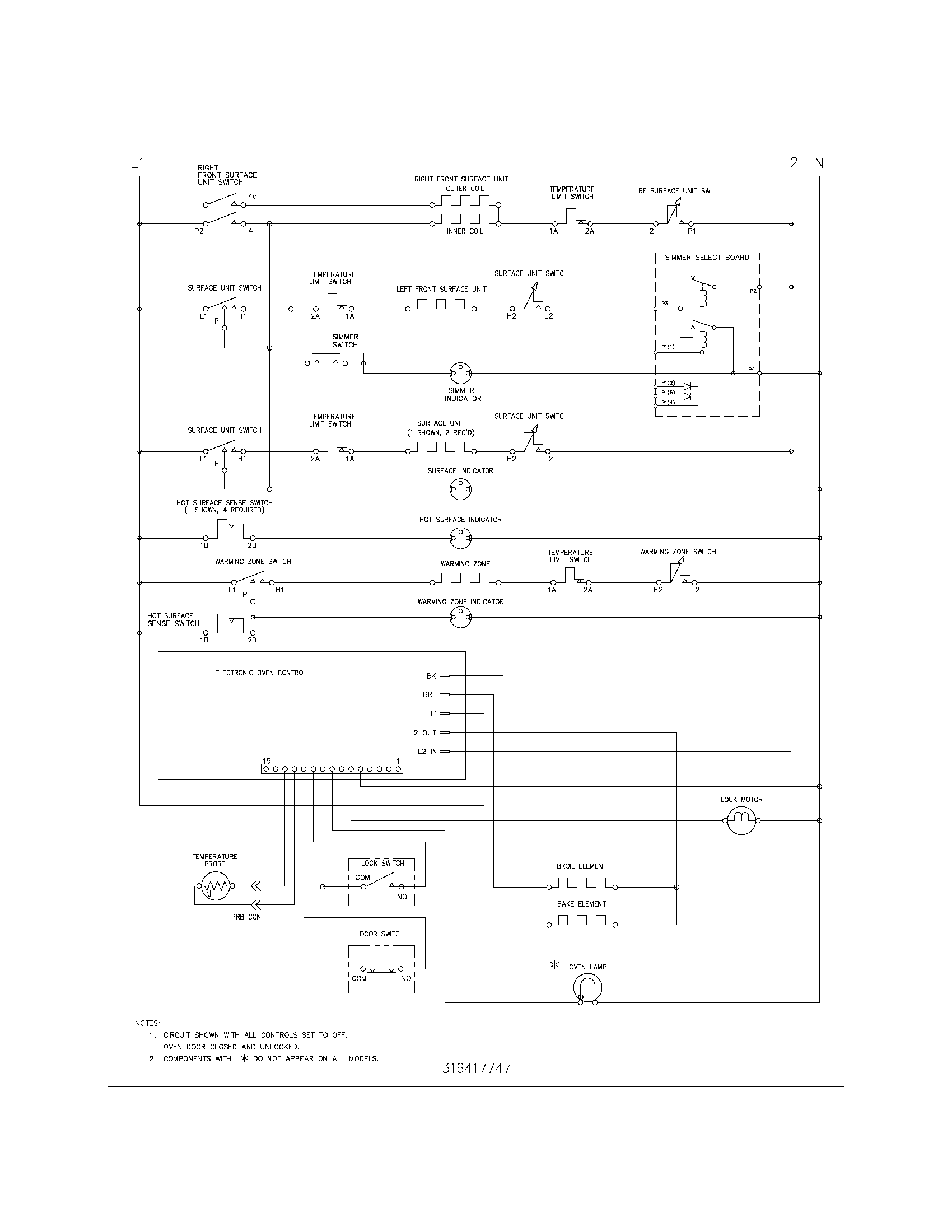 Kenmore 79096223408 wiring schematic diagram