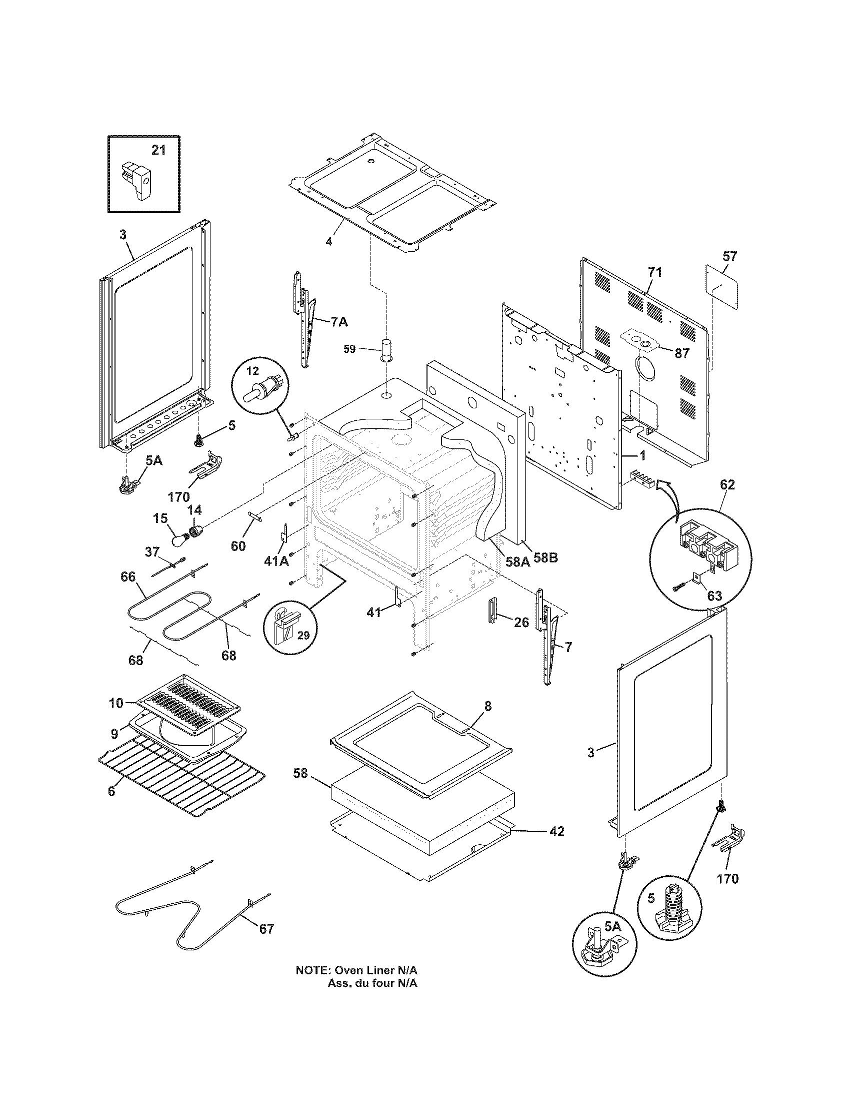 Kenmore 79091032404 body diagram