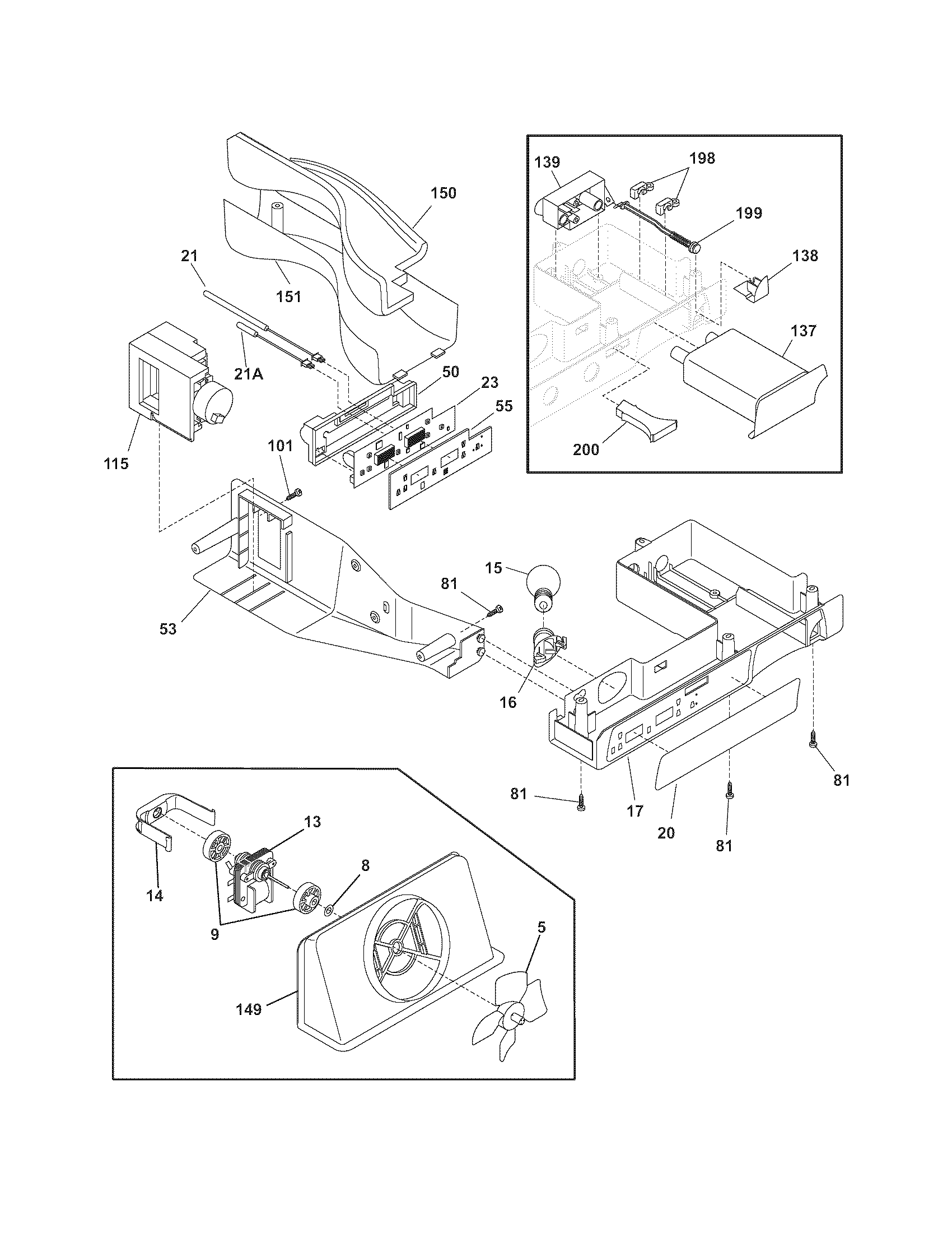 Frigidaire FRS6B6EEB5 controls diagram