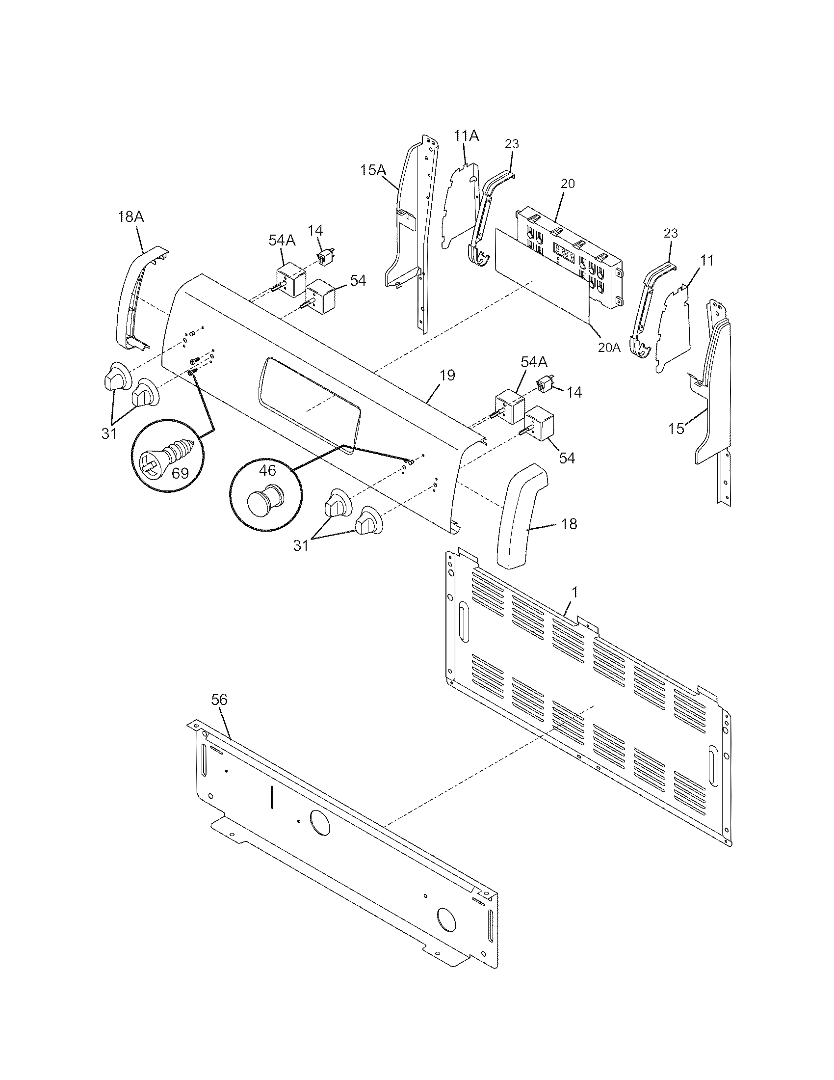 Kenmore 79090911403 backguard diagram