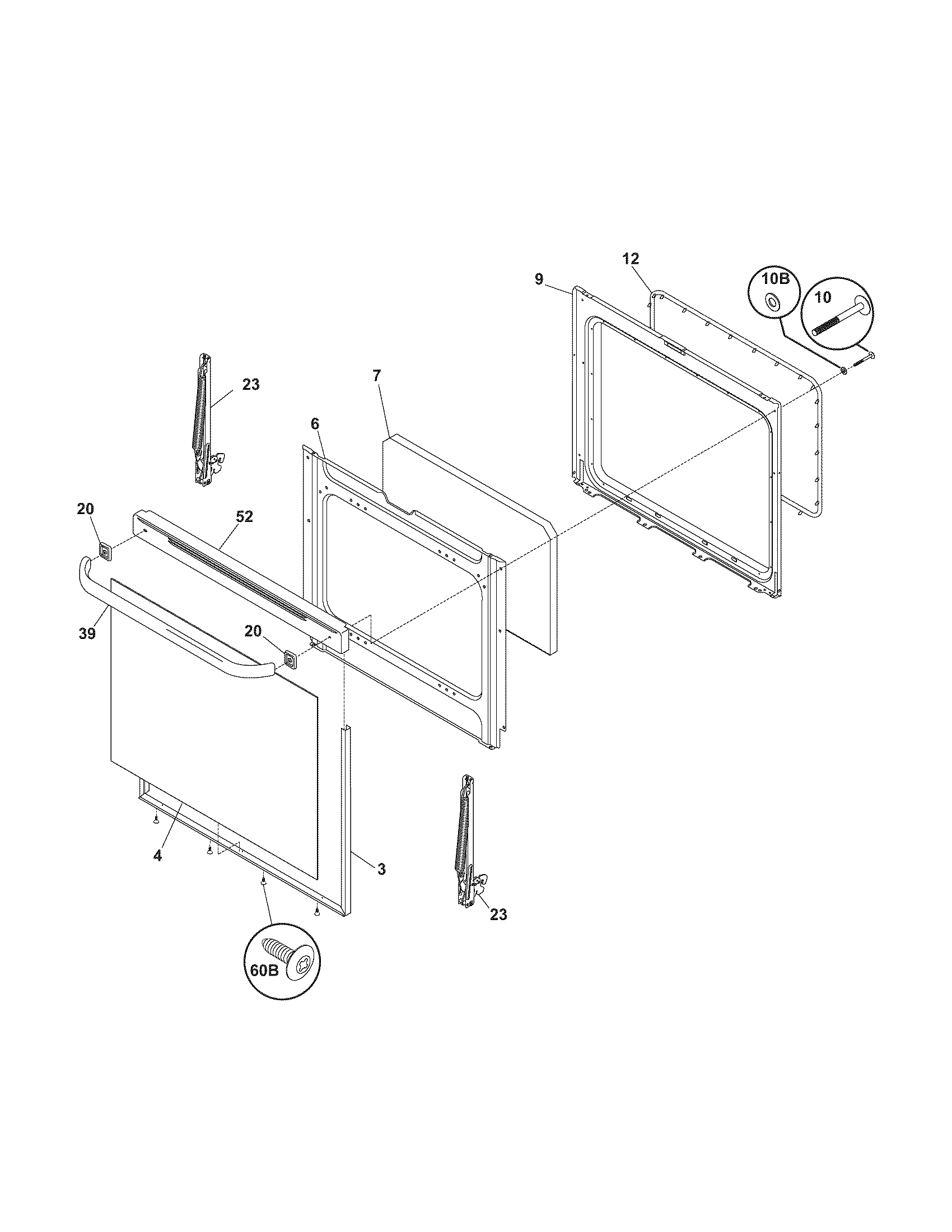 Kenmore 79090911403 door diagram