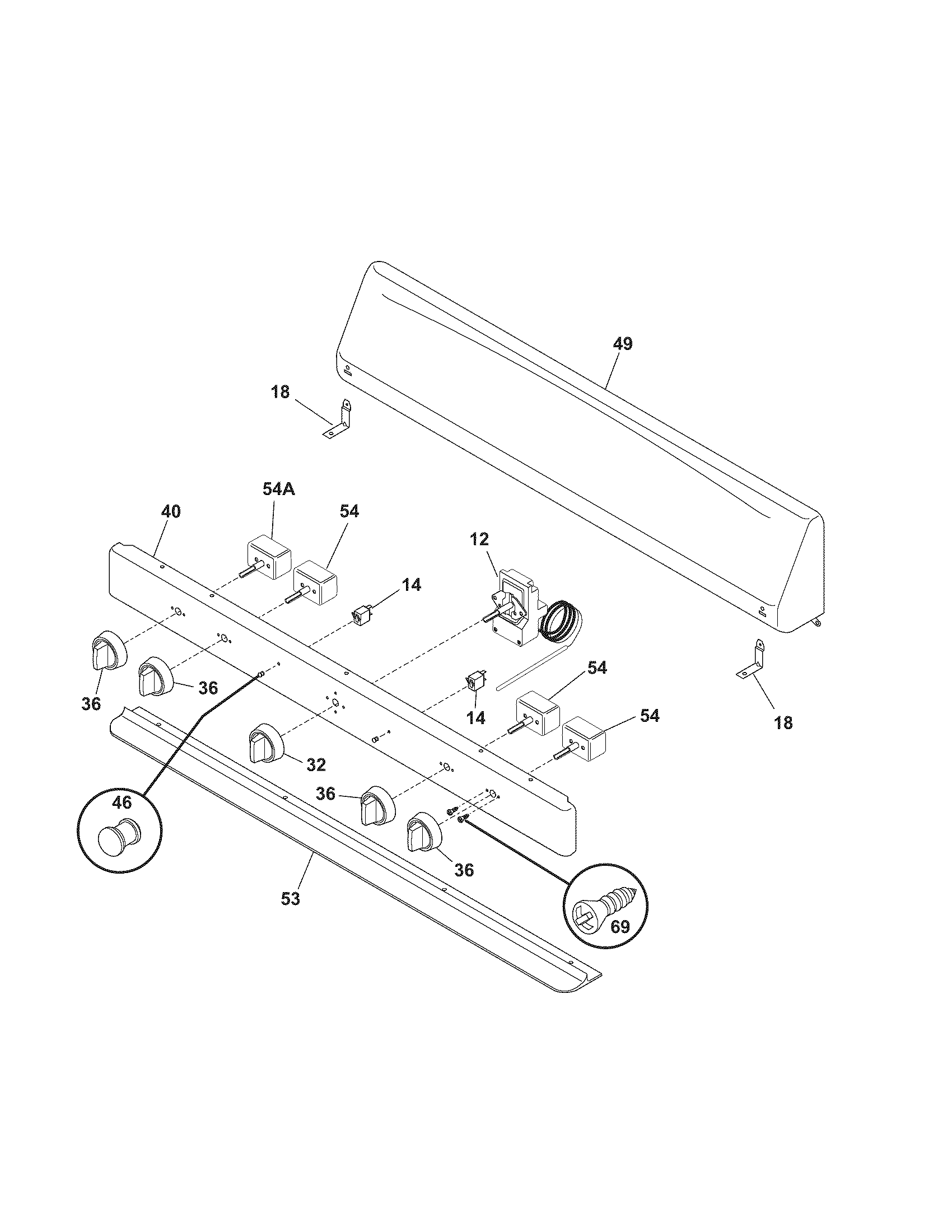 Kenmore 79060042402 backguard diagram