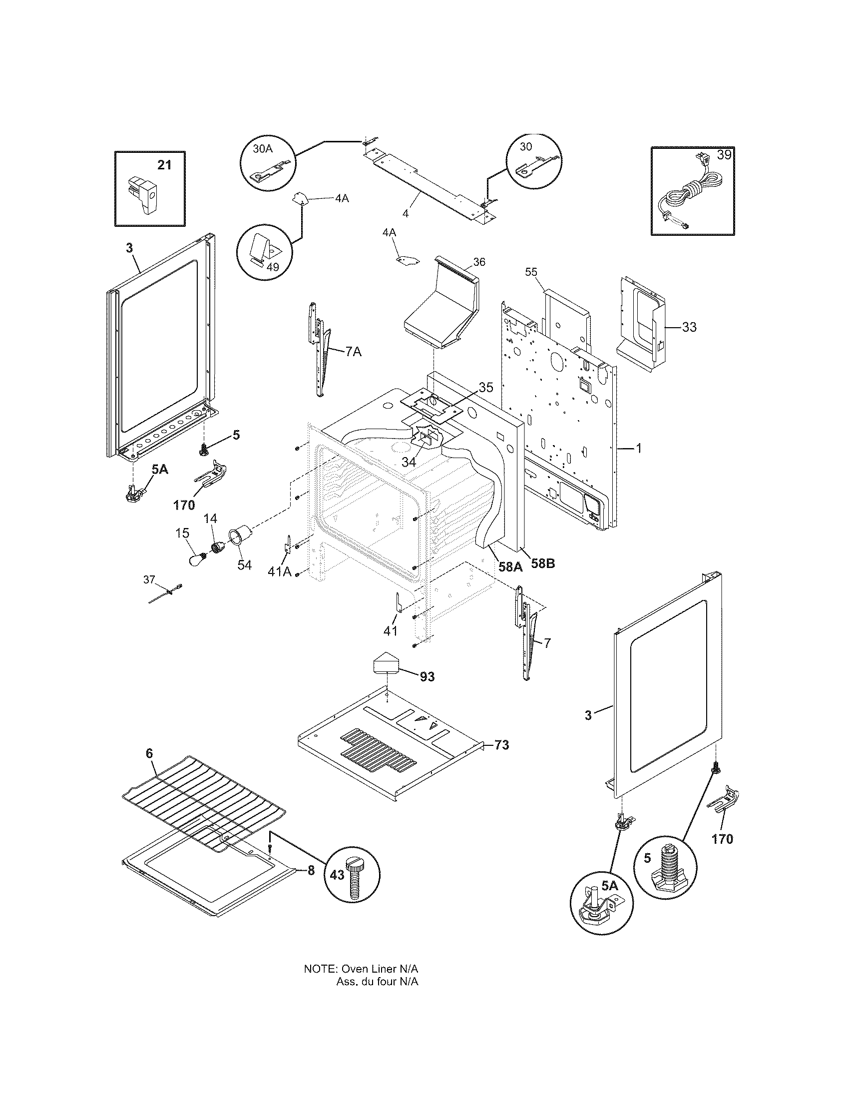 Kenmore 79071512404 body diagram