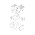 Kenmore 79036689500 top/drawer diagram