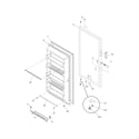 Frigidaire FFU20FK0DW4 door diagram
