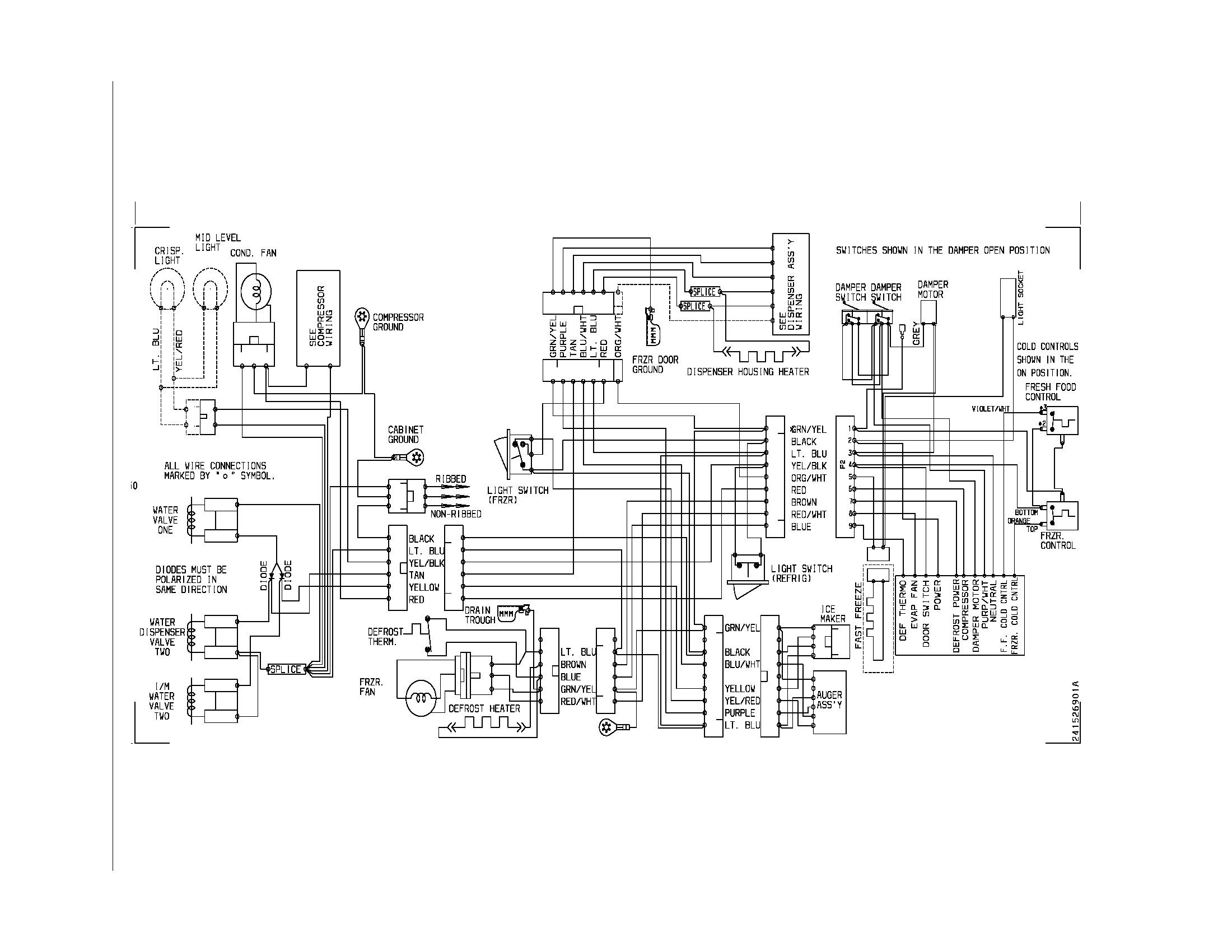 Frigidaire FRS6LR5EM0 wiring diagram diagram